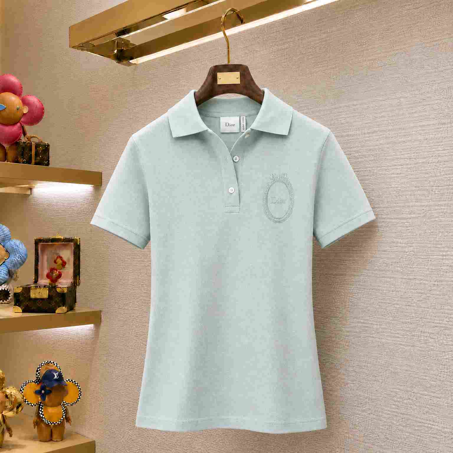 Dior Médaillon Embroidered Polo Shirt - DesignerGu
