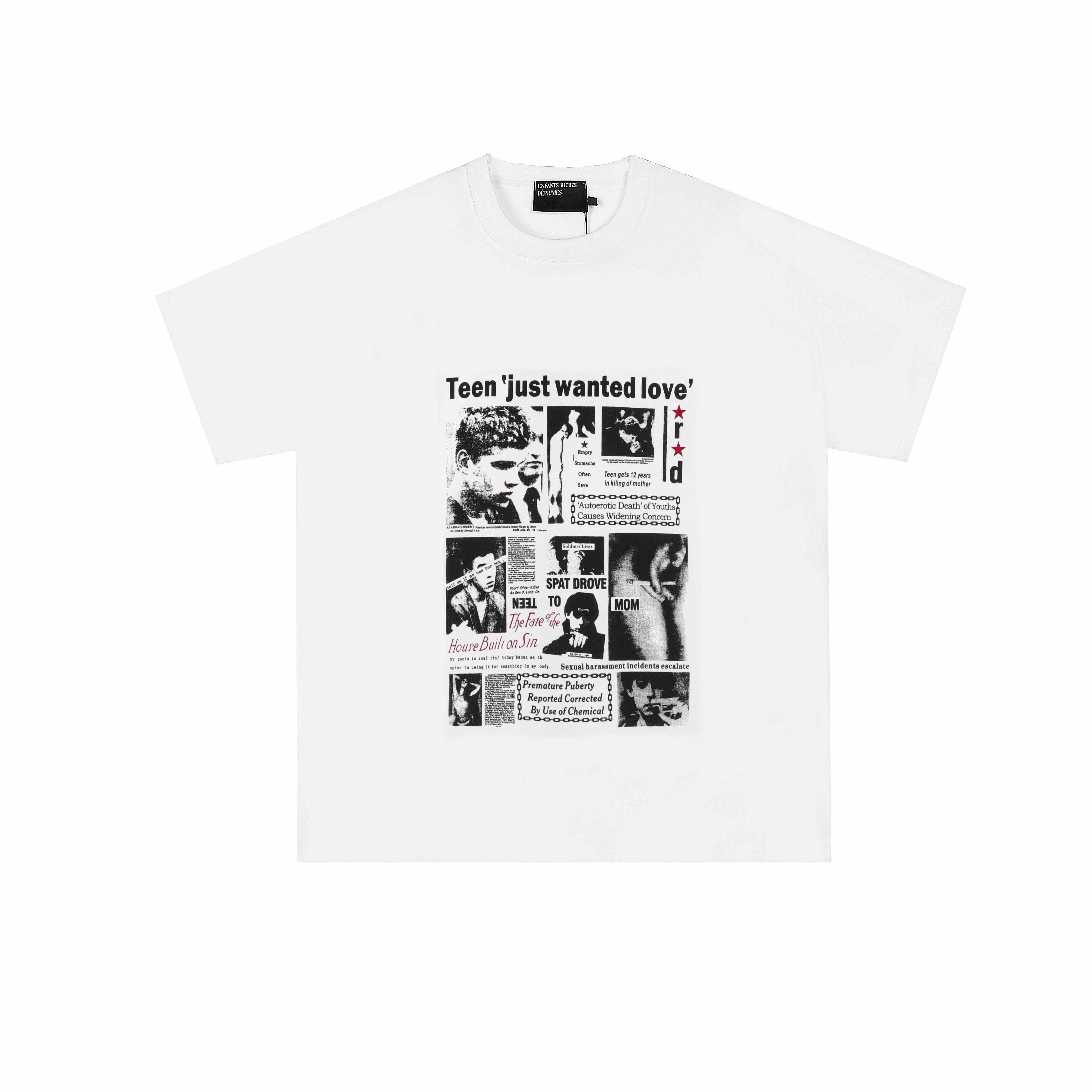Enfants Riches Déprimés  Teen Just Wanted Love T-Shirt 'Ivory/Multicolor' - DesignerGu