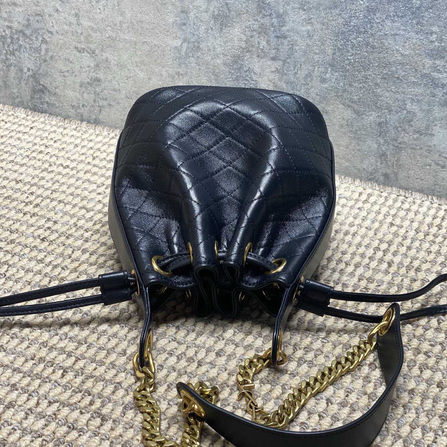Saint Laurent Cassandre Quilted Leather Bucket Bag - DesignerGu