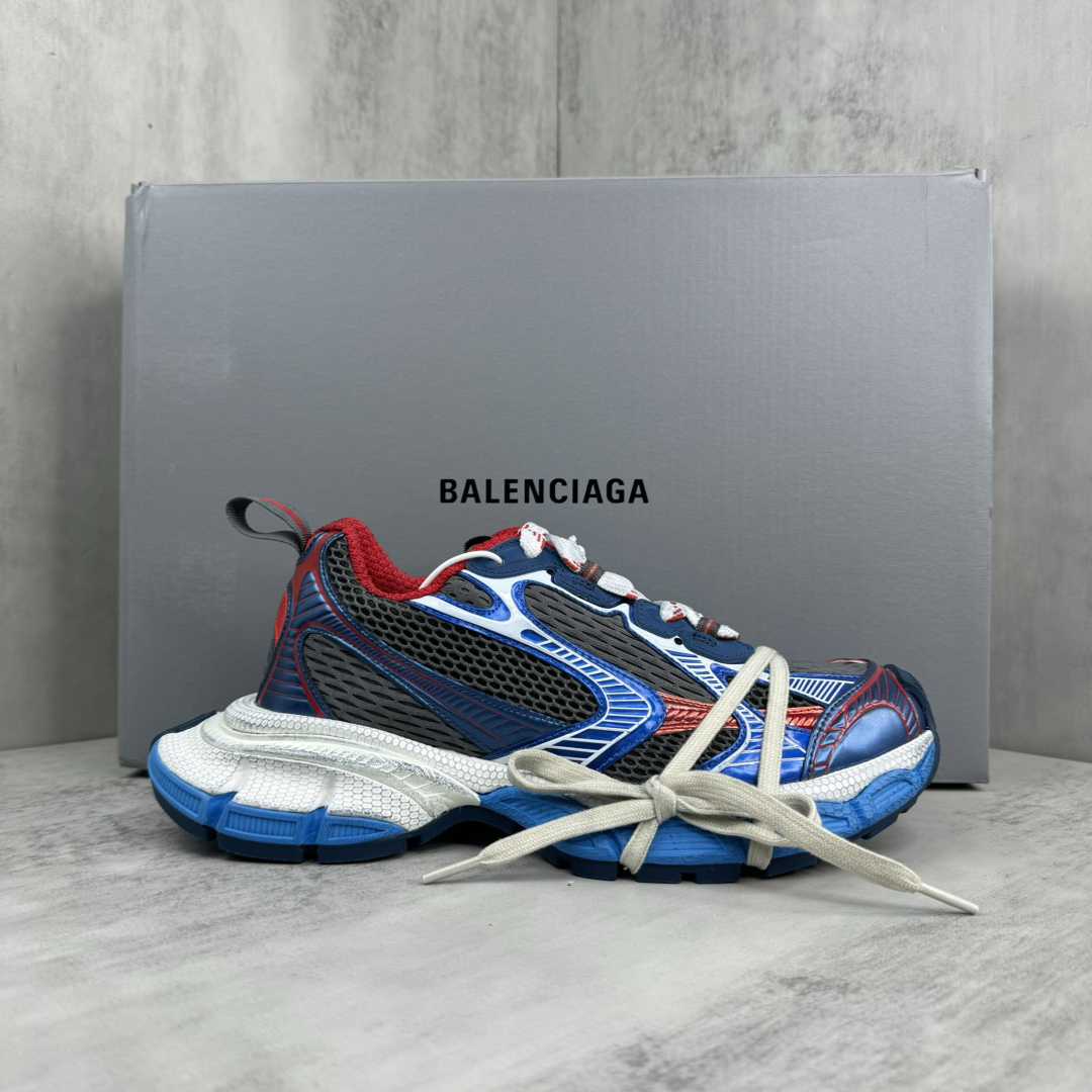  Balenciaga 3XL Sneaker 'Worn-Out - Blue Red' - DesignerGu