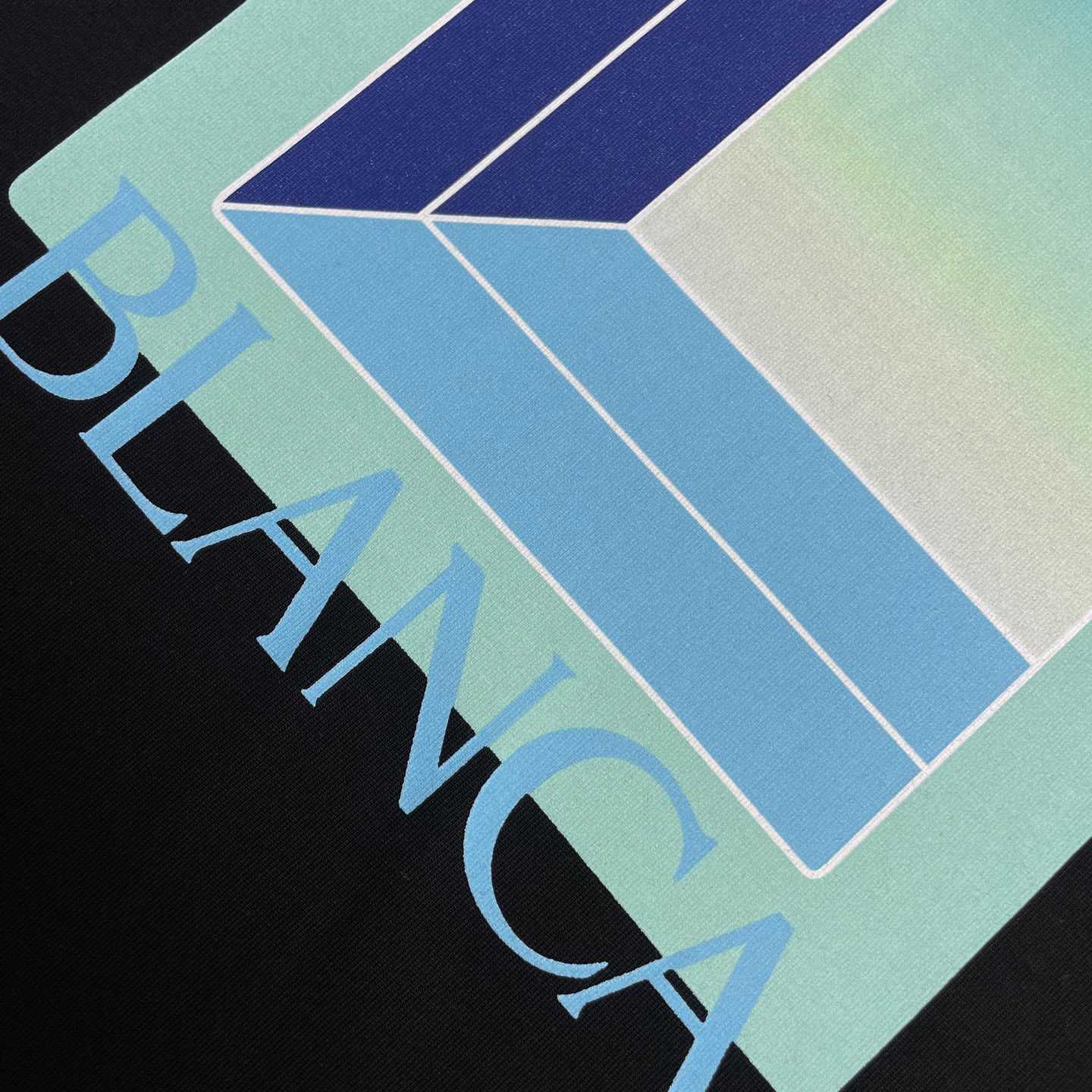 Casablanca Black & Mint L'Arche Short Sleeve T‑Shirt C1160 - DesignerGu