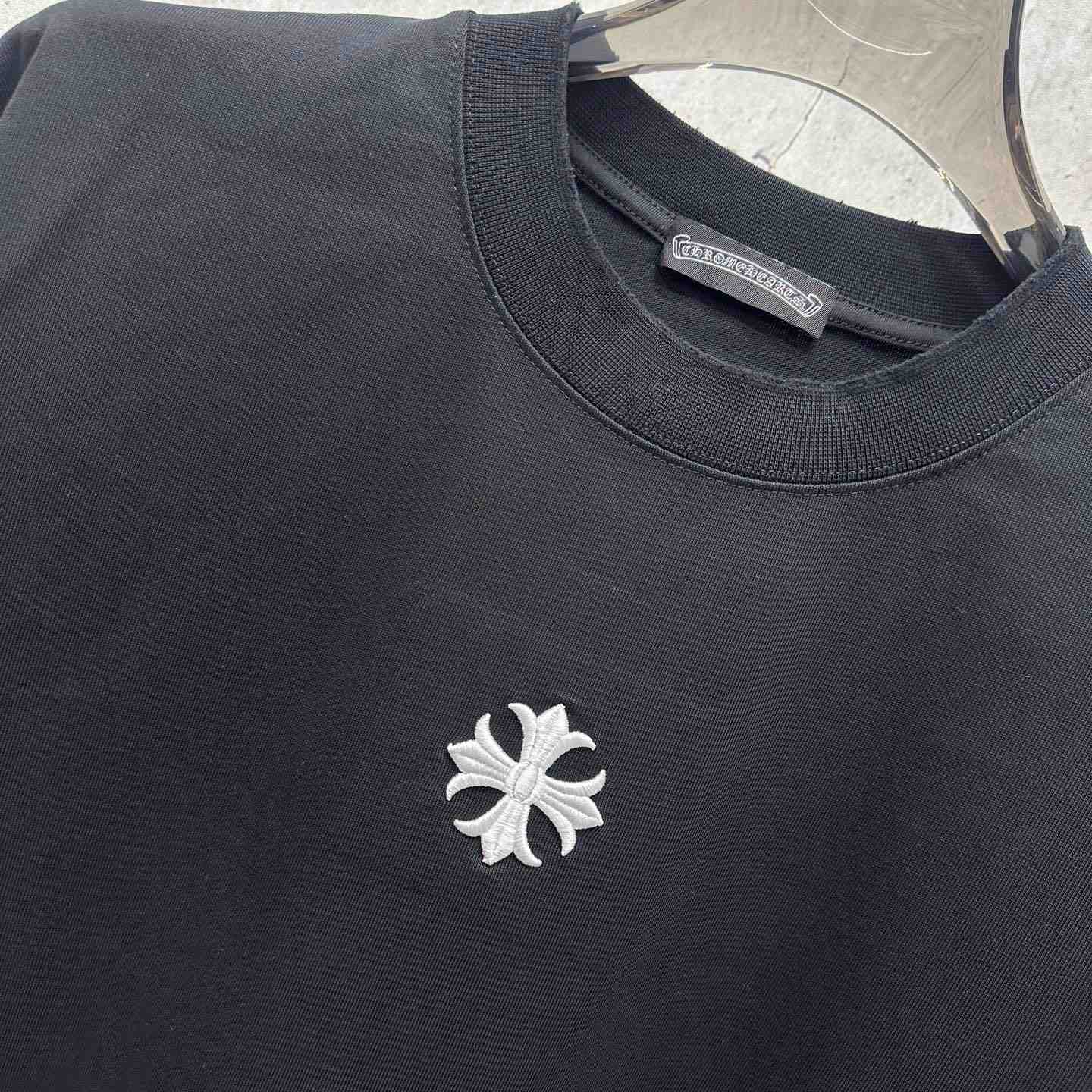 Chrome Hearts  Embroidered Cross Short Sleeve 'Black' - DesignerGu