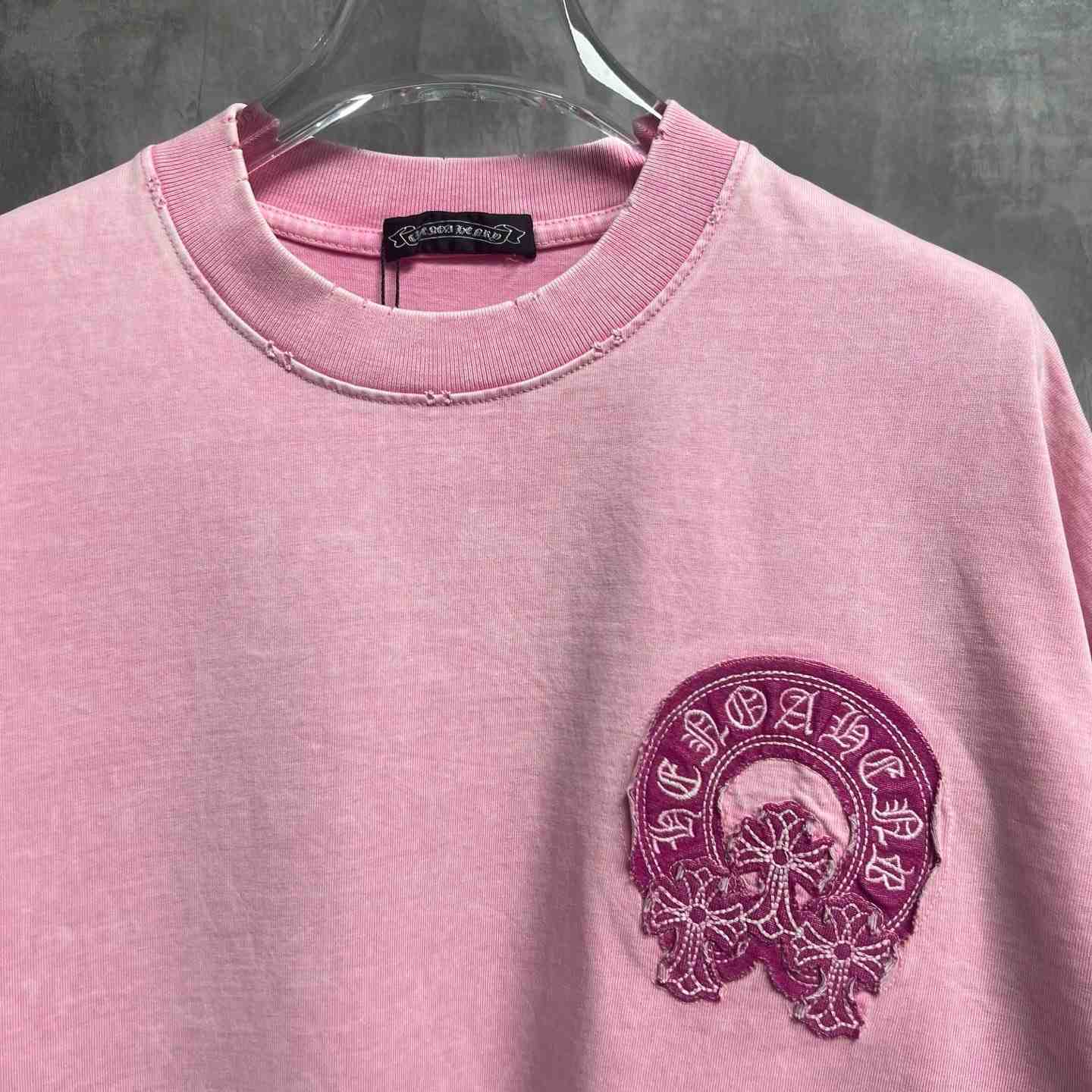 Chrome Hearts Horseshoe Cross Patch Embroidery  T-Shirt  - DesignerGu