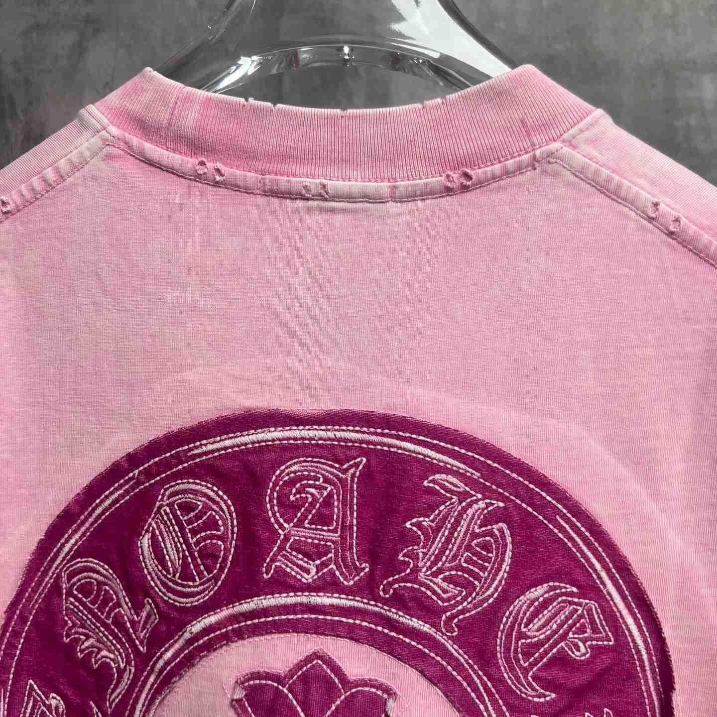 Chrome Hearts Horseshoe Cross Patch Embroidery  T-Shirt  - DesignerGu