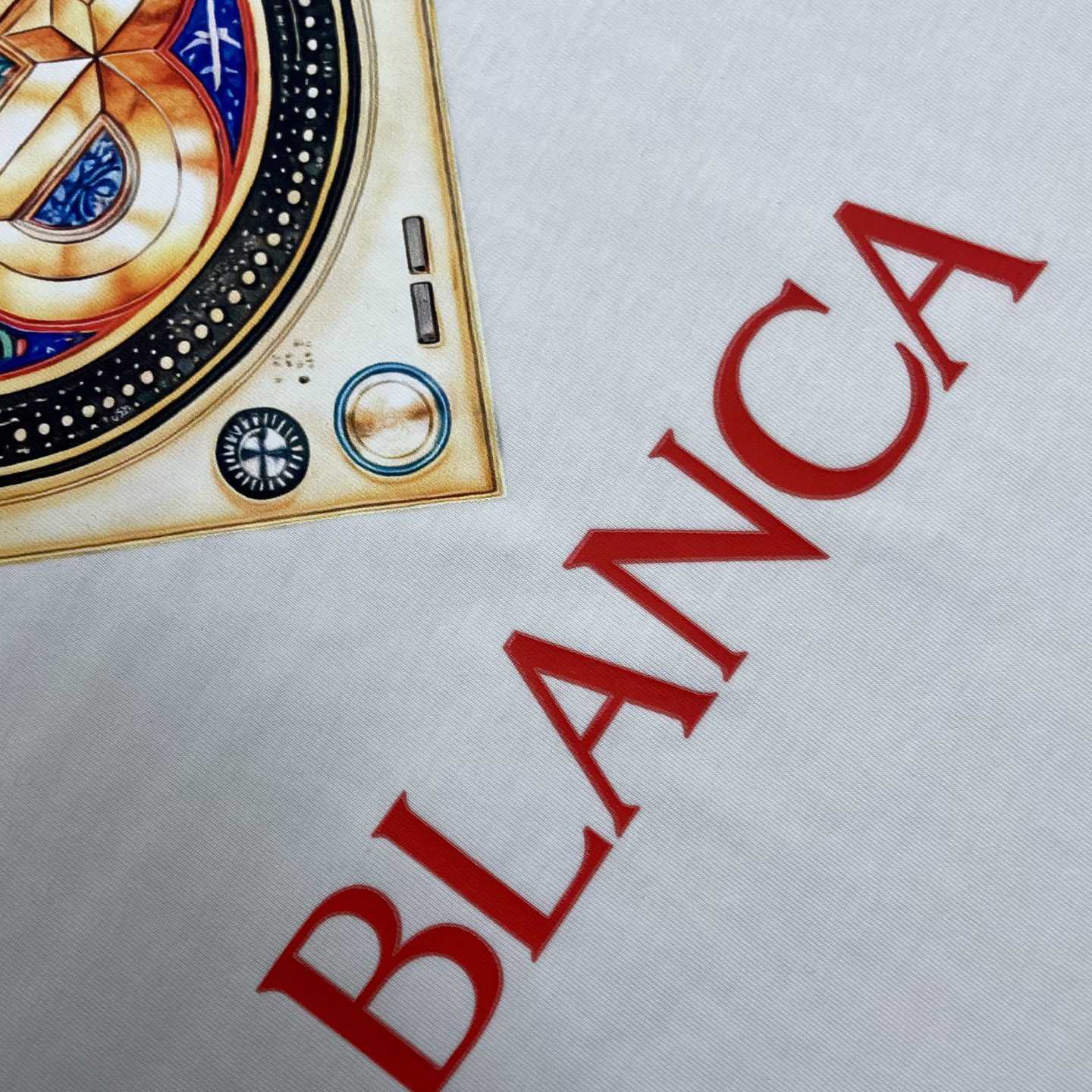 Casablanca  White Plafond Orne De Musique Short Sleeve T‑Shirt C1148 - DesignerGu