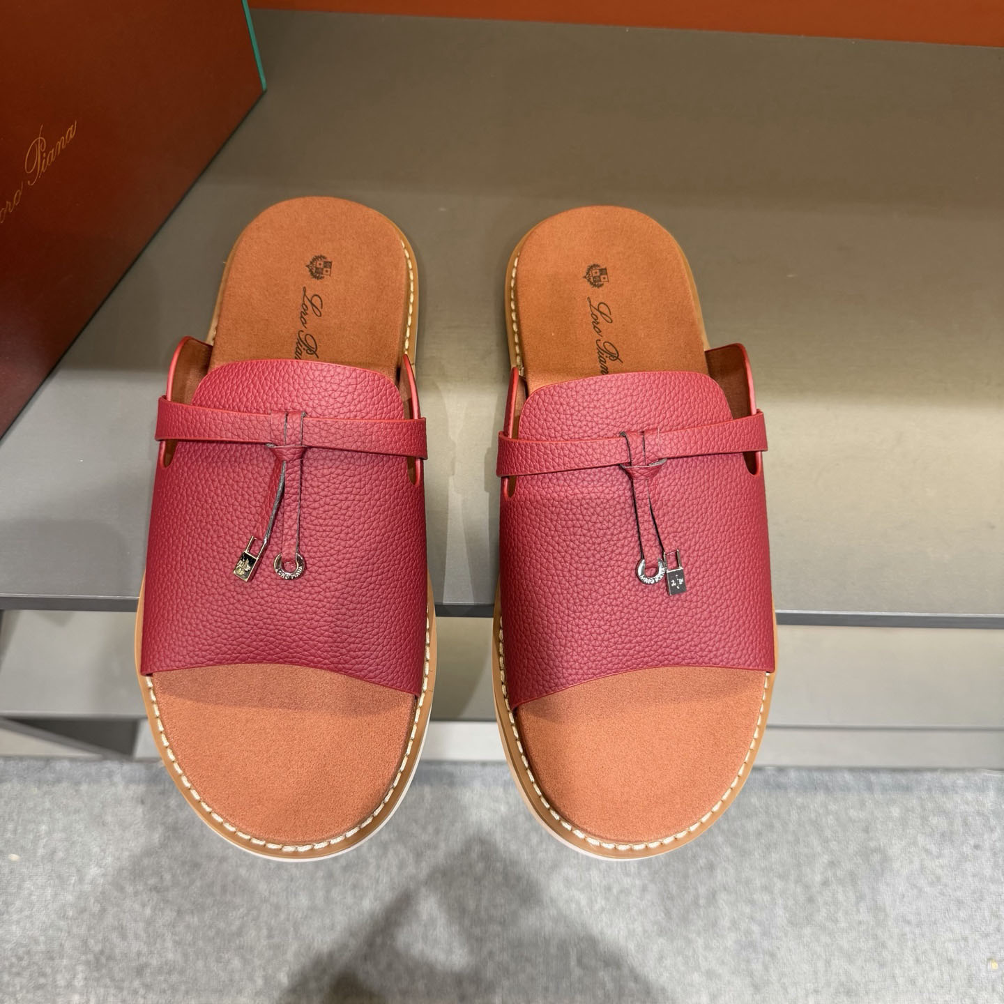 Loro Piana "Summer Walk" Slide Sandal - DesignerGu