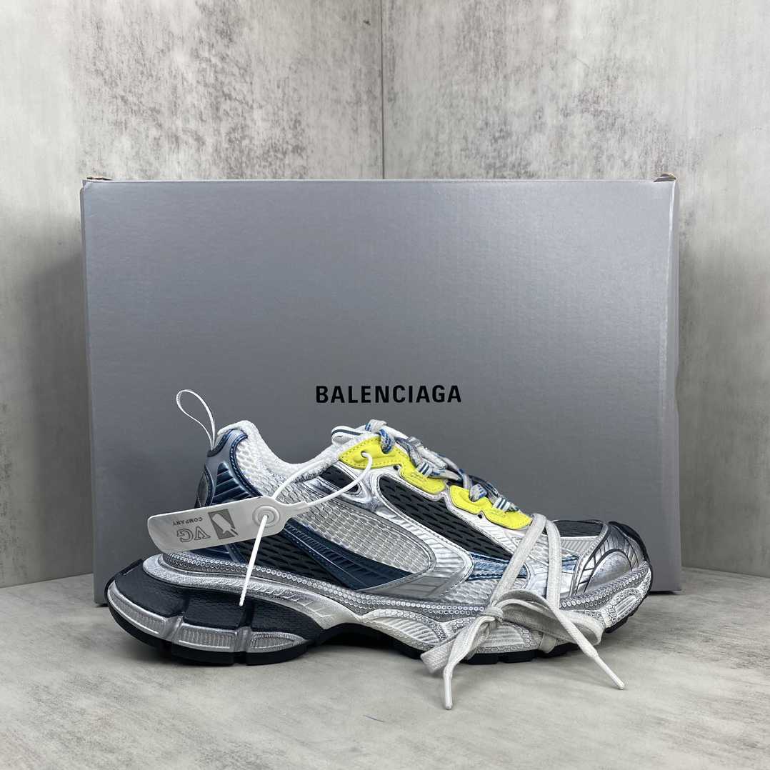  Balenciaga 3XL Sneaker 'Worn-Out - White Blue Yellow' - DesignerGu