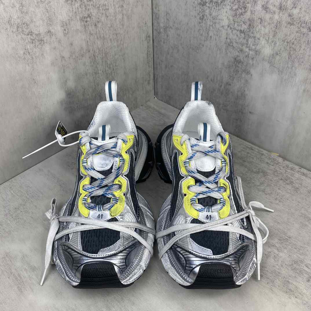  Balenciaga 3XL Sneaker 'Worn-Out - White Blue Yellow' - DesignerGu