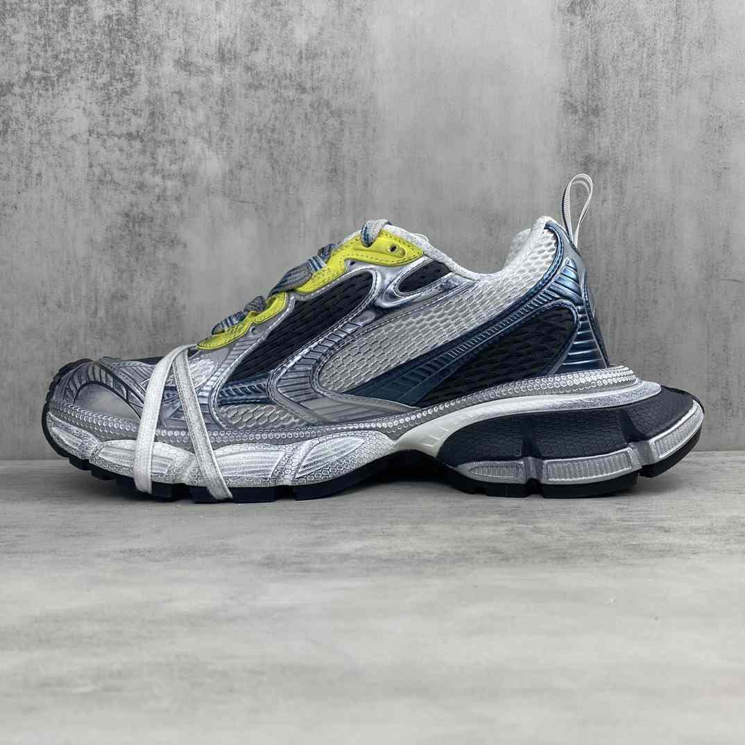  Balenciaga 3XL Sneaker 'Worn-Out - White Blue Yellow' - DesignerGu
