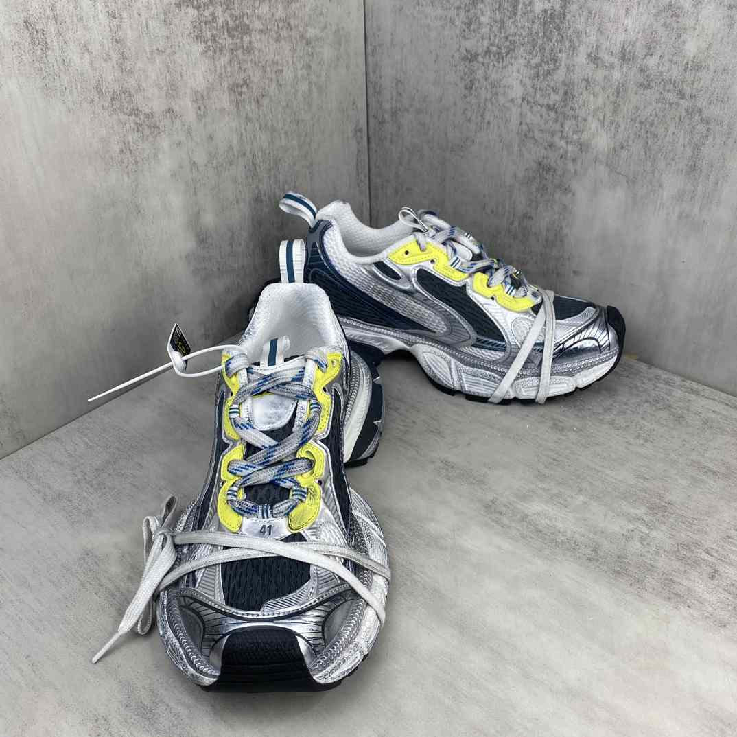  Balenciaga 3XL Sneaker 'Worn-Out - White Blue Yellow' - DesignerGu
