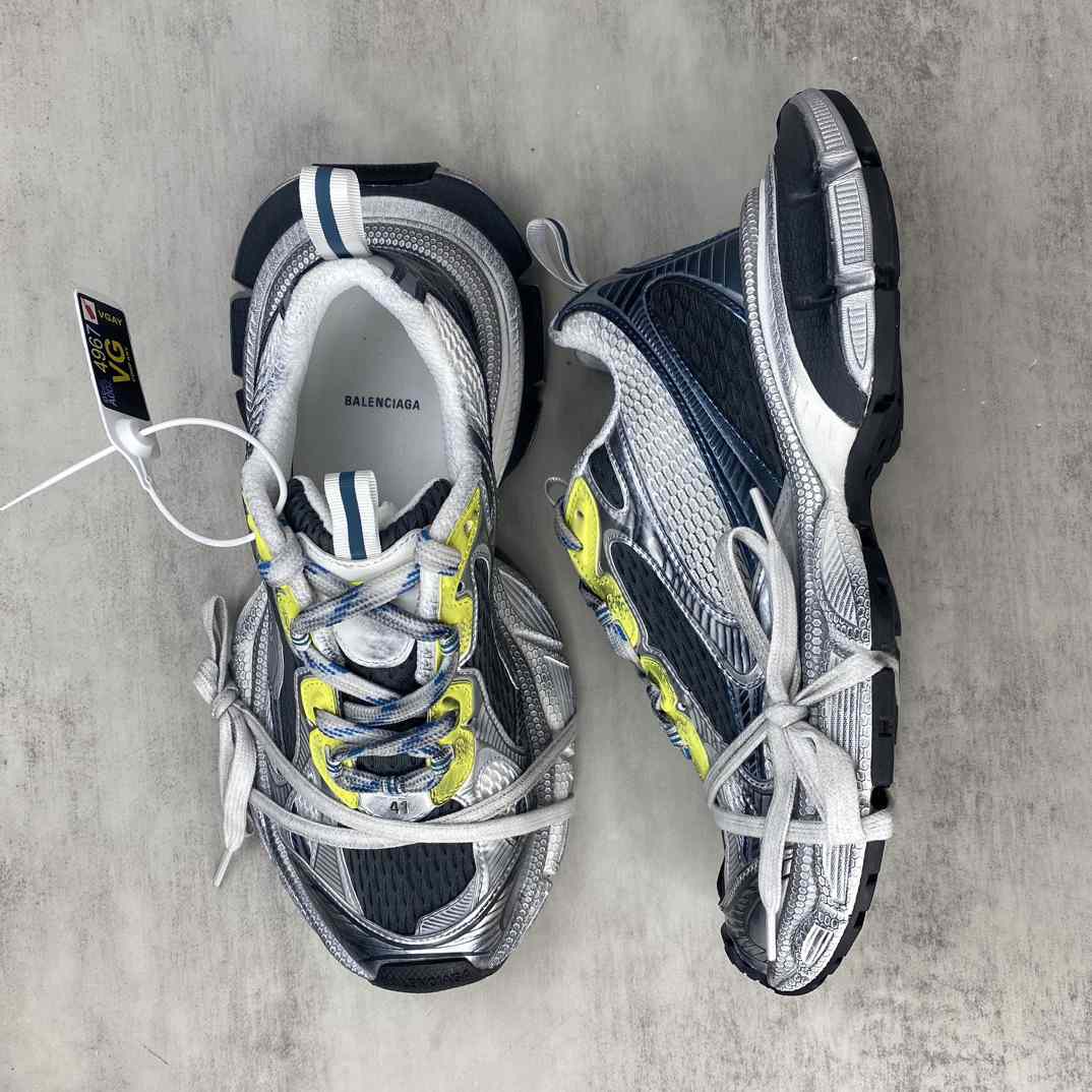  Balenciaga 3XL Sneaker 'Worn-Out - White Blue Yellow' - DesignerGu