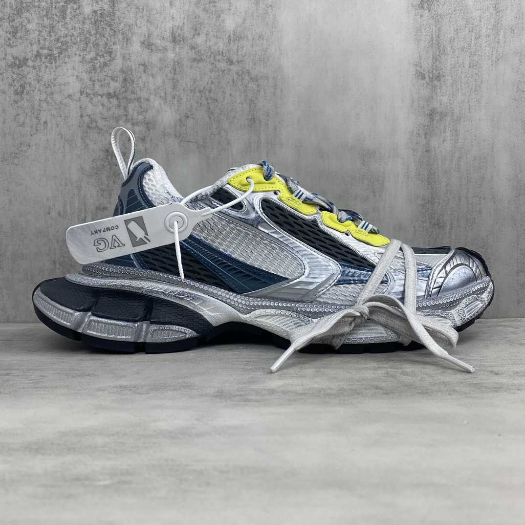  Balenciaga 3XL Sneaker 'Worn-Out - White Blue Yellow' - DesignerGu