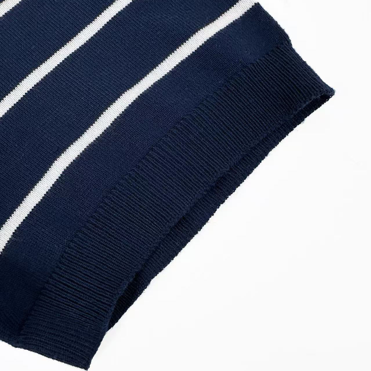 Prada Short-Sleeved Striped Cotton Polo Shirt - DesignerGu