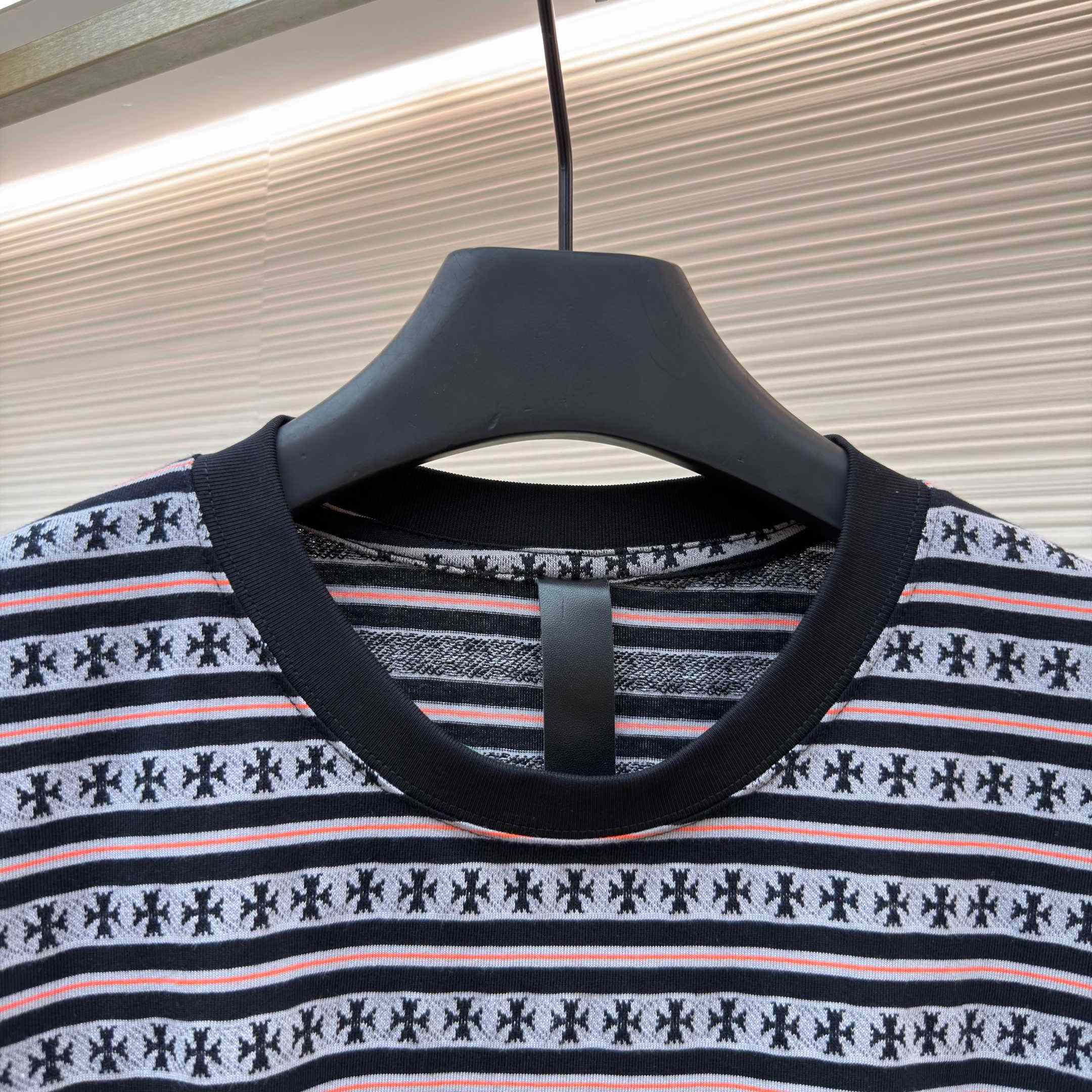 Chrome Hearts Stripe Logo Tee  - DesignerGu