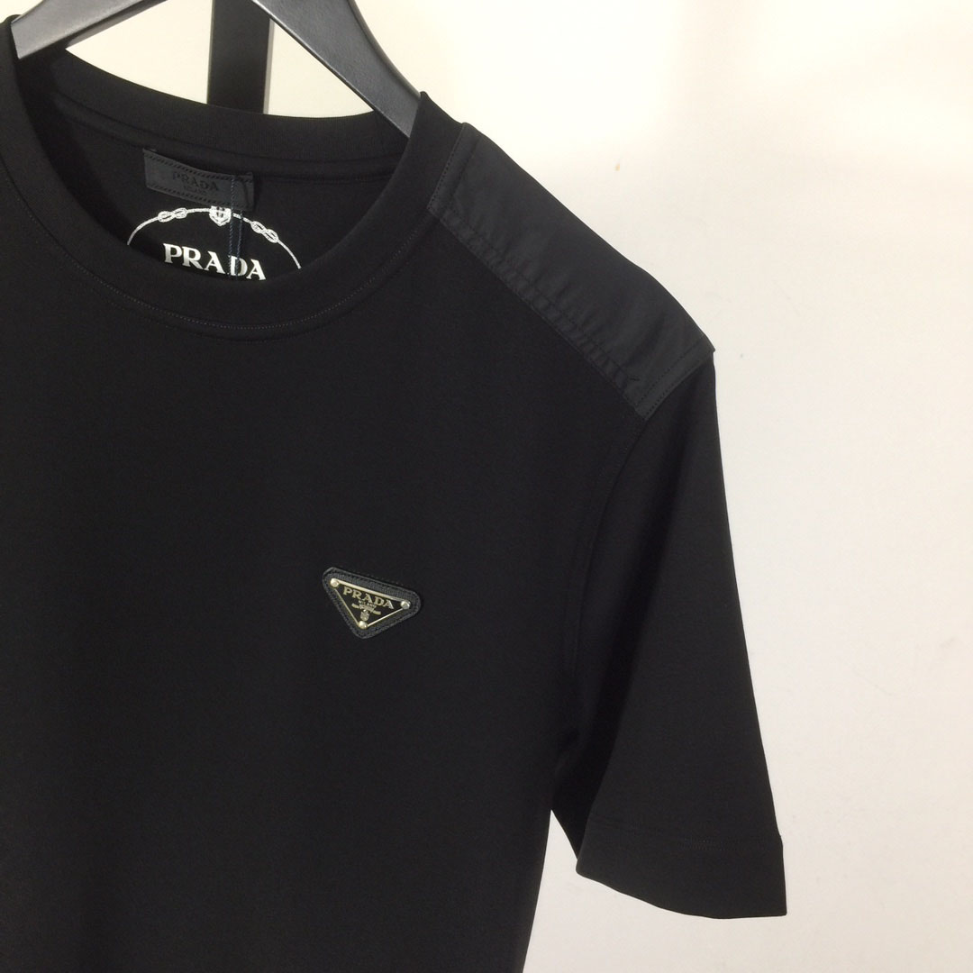 Prada Logo Cotton Tee - DesignerGu