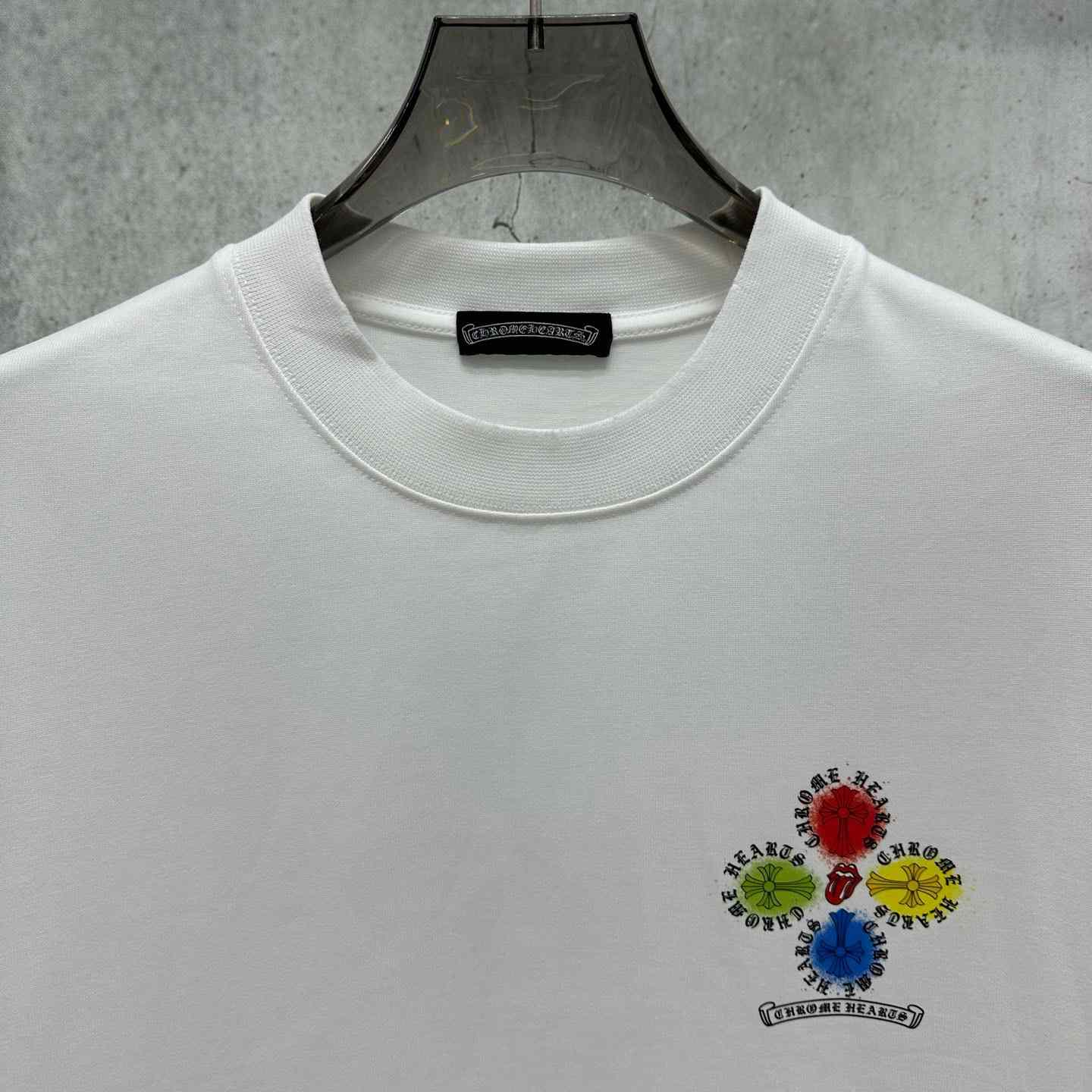 Chrome Hearts Printed Round Neck T-Shirt 'White' - DesignerGu
