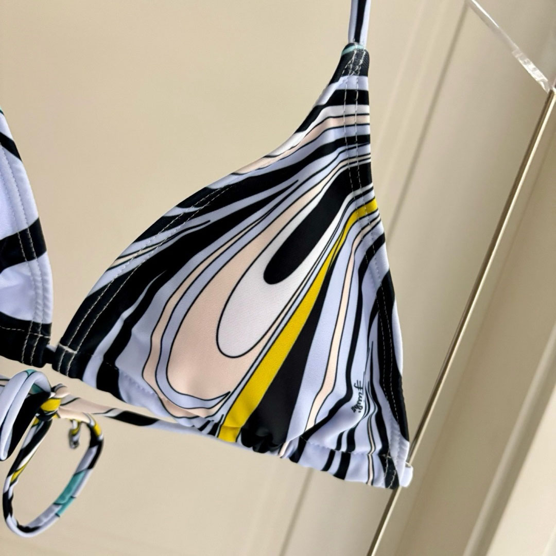 Pucci Iride-Print Bikini Top And Bikini Briefs - DesignerGu