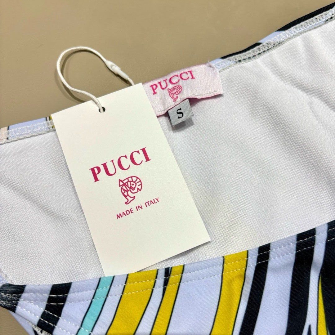 Pucci Iride-Print Bikini Top And Bikini Briefs - DesignerGu