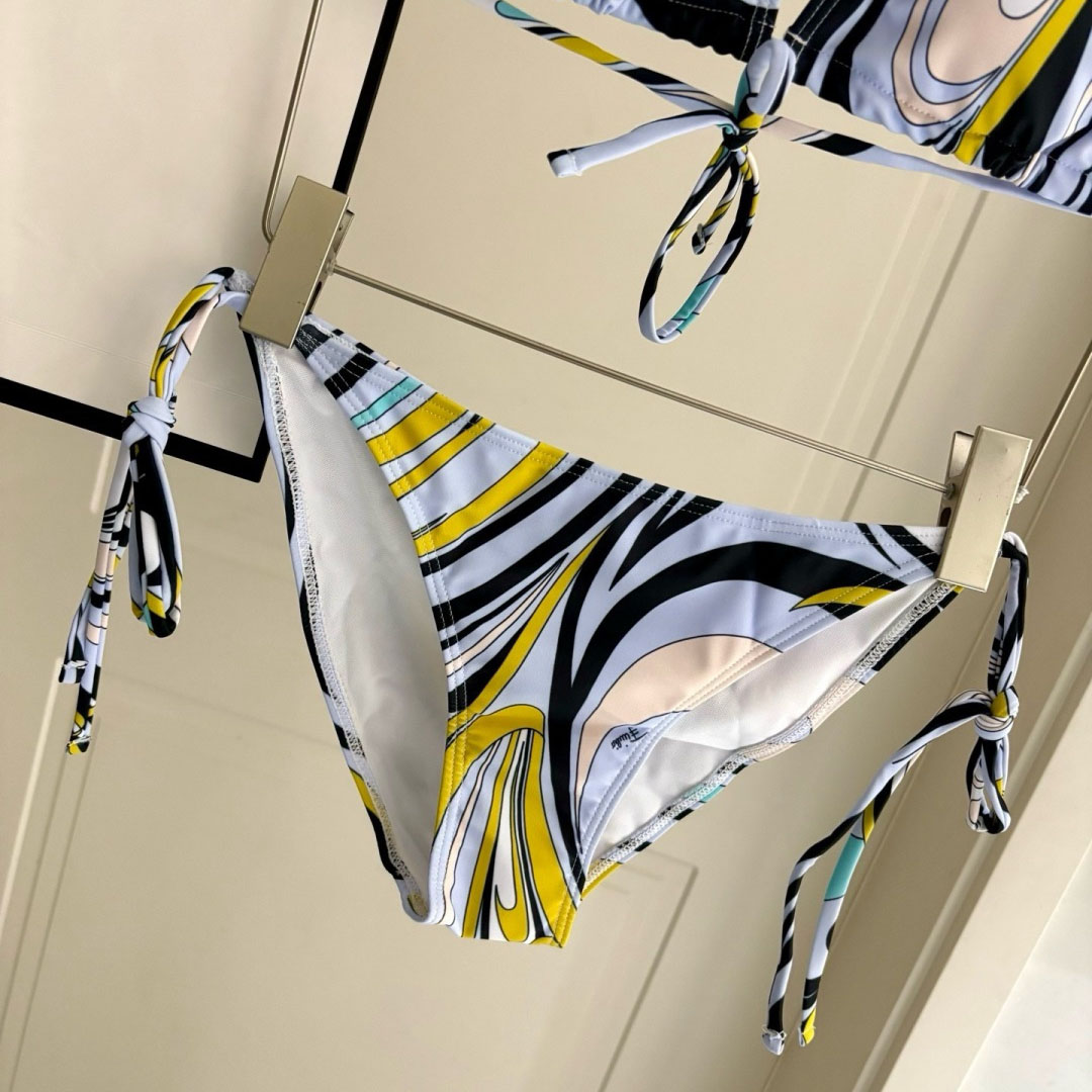 Pucci Iride-Print Bikini Top And Bikini Briefs - DesignerGu