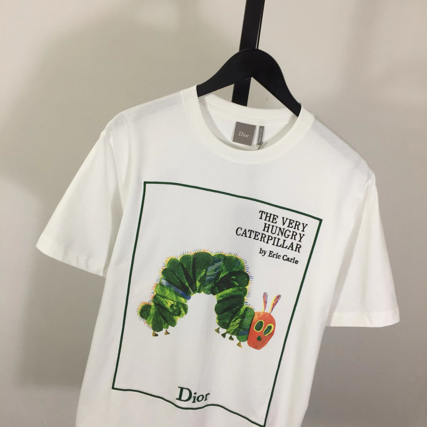 Dior T-Shirt With Book Cover Embroidery, Relaxed Fit - DesignerGu