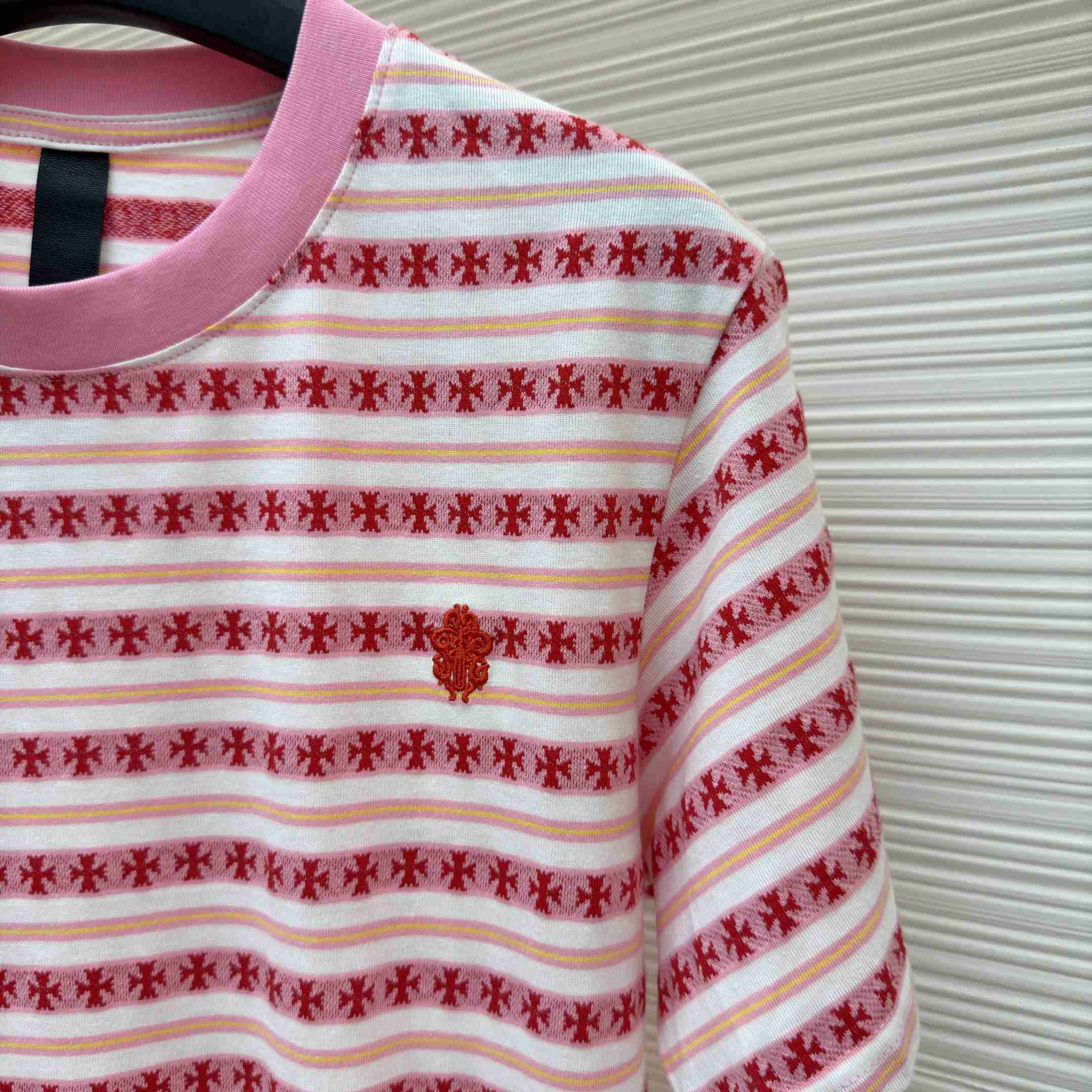 Chrome Hearts Stripe Logo Tee  - DesignerGu