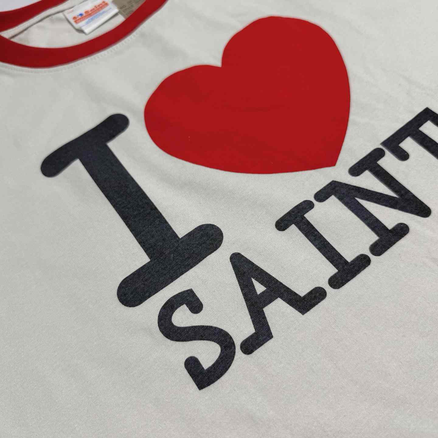 Saint Michael I Love Saint Cotton-Jersey T-Shirt - White - DesignerGu