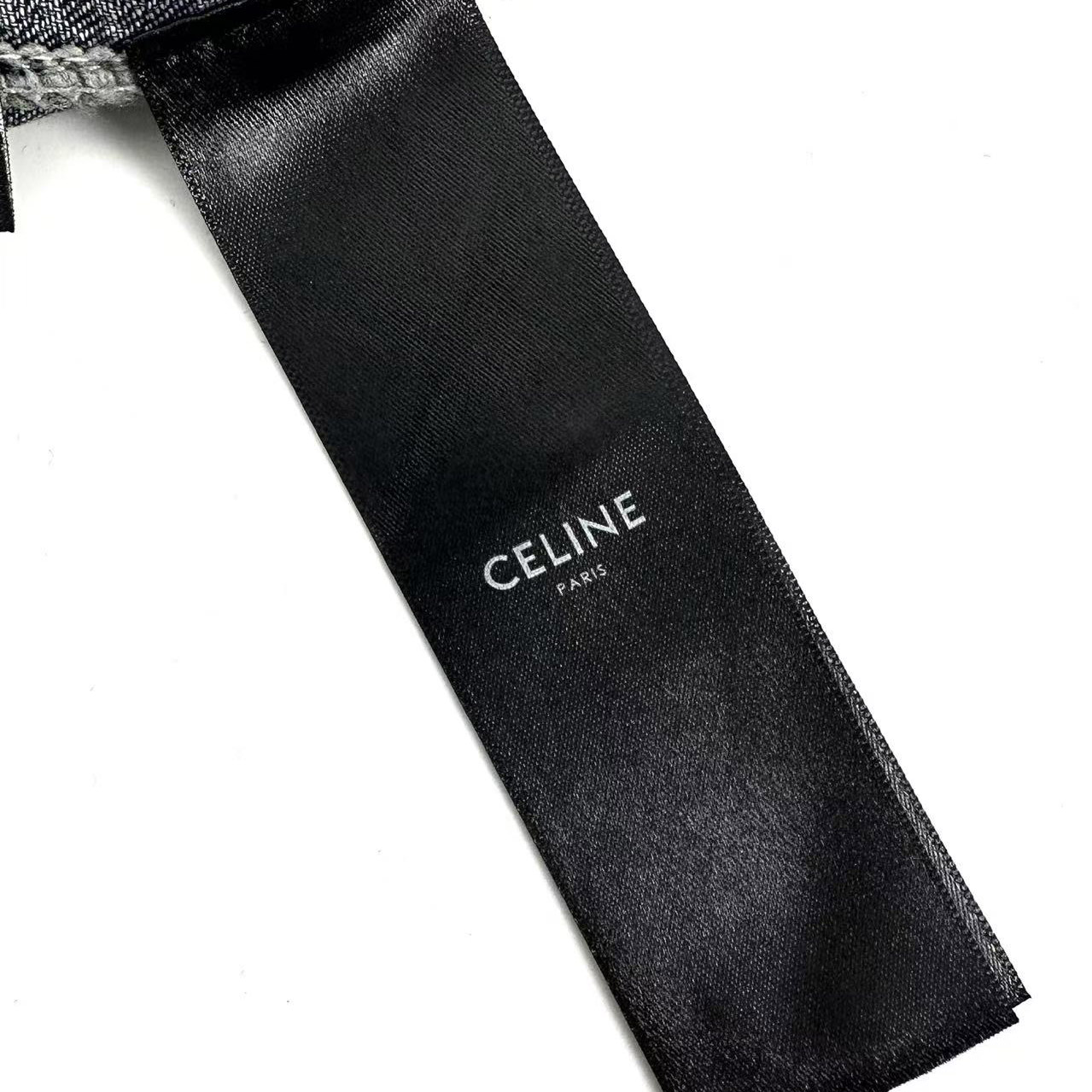 Celine Short-Sleeved Shirt In Cotton Denim - DesignerGu