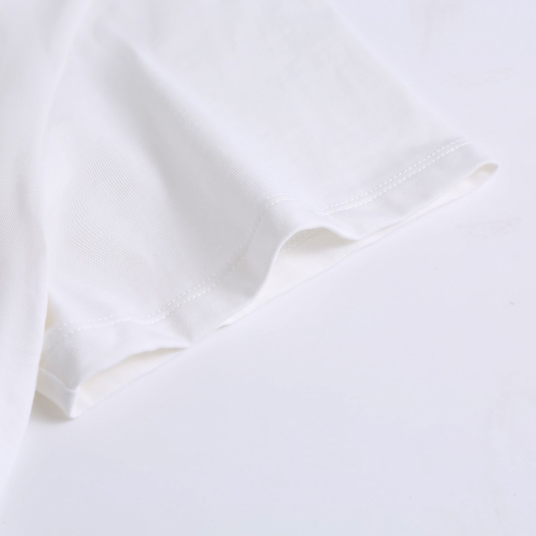 Fendi  White Cotton T-shirt - DesignerGu