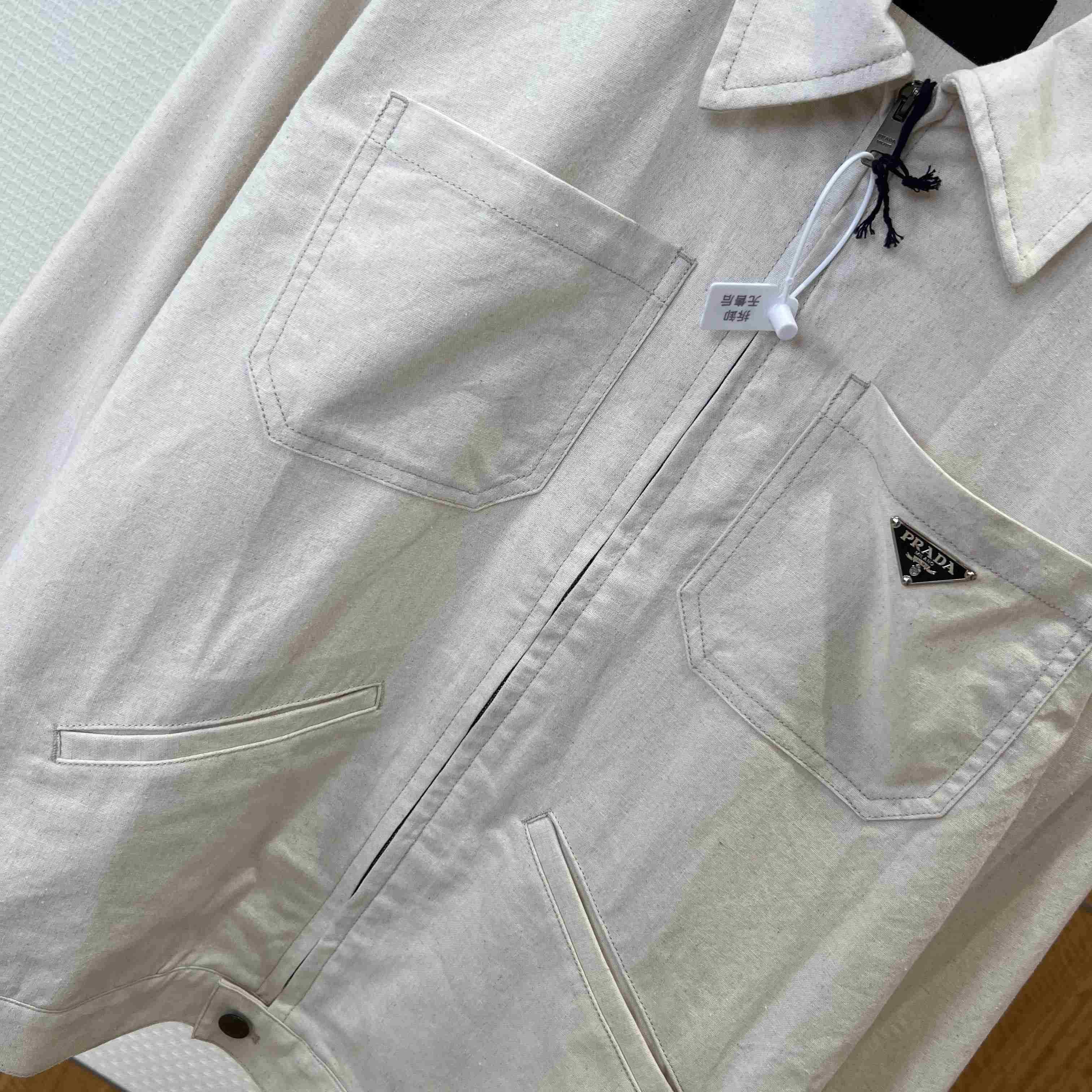 Prada Chambray BlousonJacket - DesignerGu