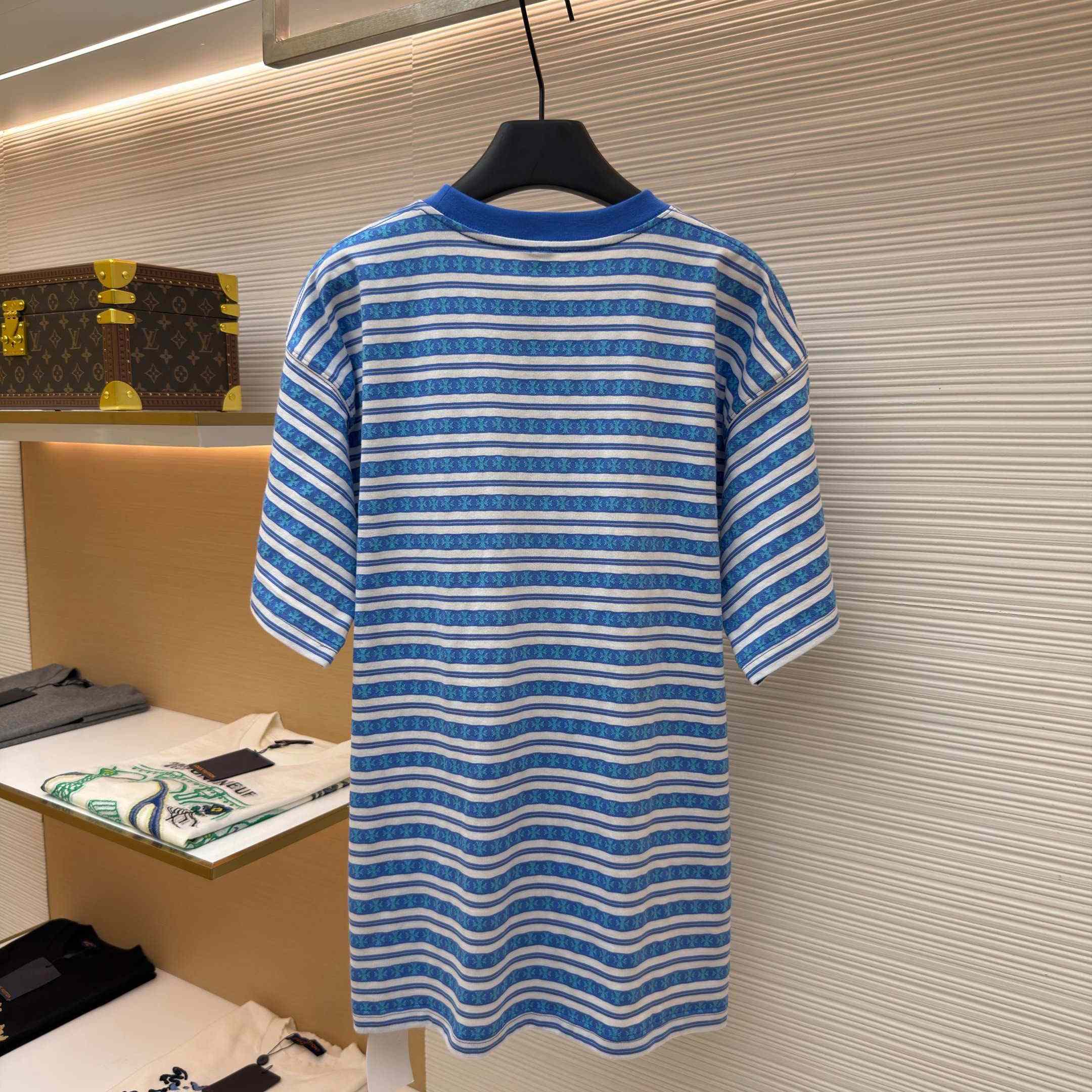 Chrome Hearts Stripe Logo Tee  - DesignerGu