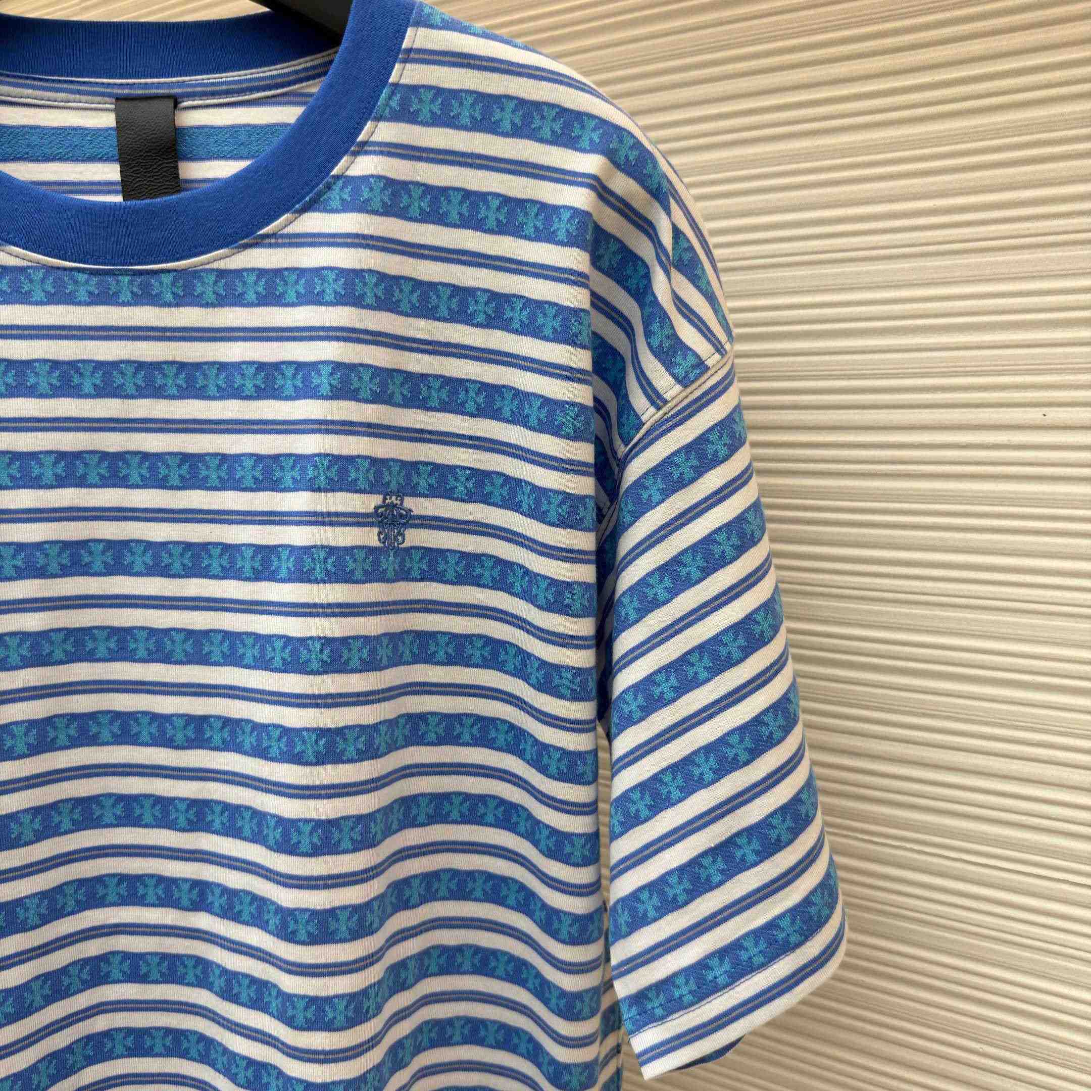 Chrome Hearts Stripe Logo Tee  - DesignerGu