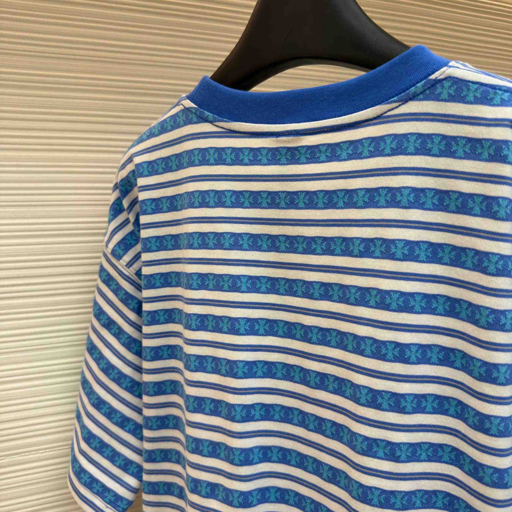 Chrome Hearts Stripe Logo Tee  - DesignerGu