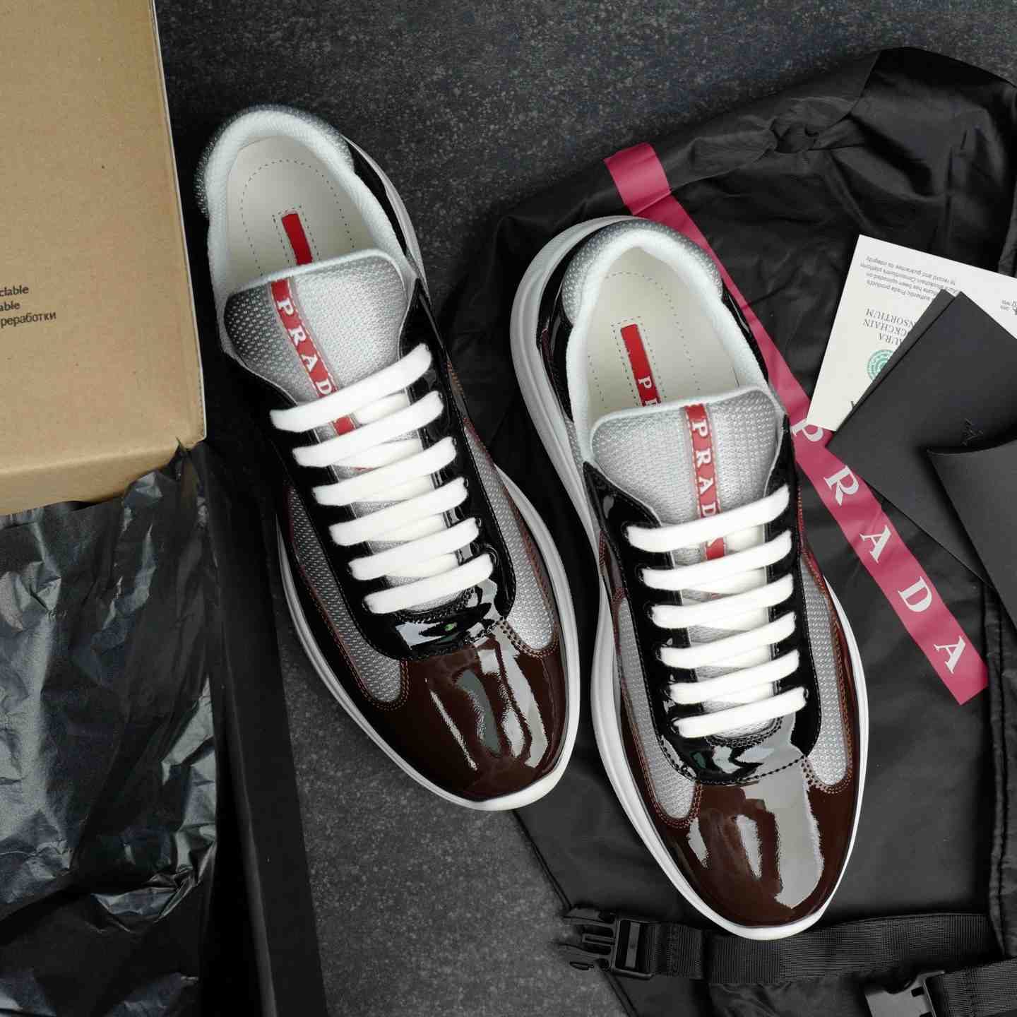 Prada America's Cup Sneakers（upon uk size） - DesignerGu