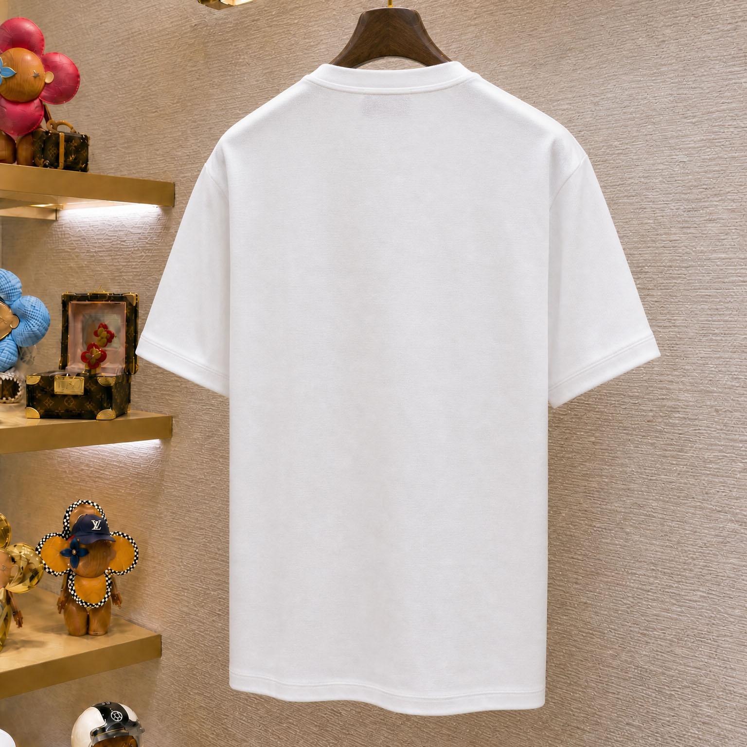 Gucci Cotton Piquet T-shirt With Embroidery - DesignerGu