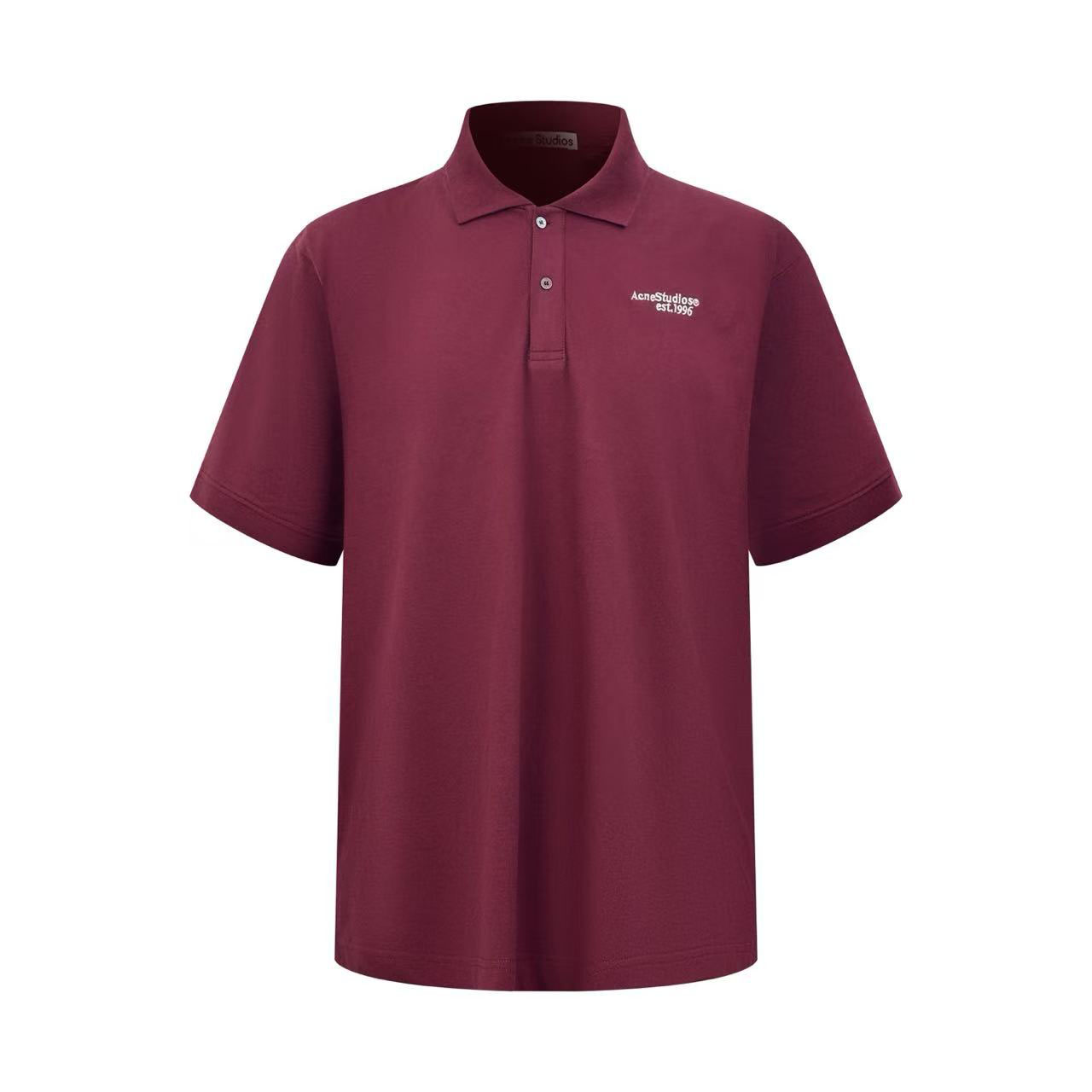 Acne Studios Washed Logo Polo - DesignerGu