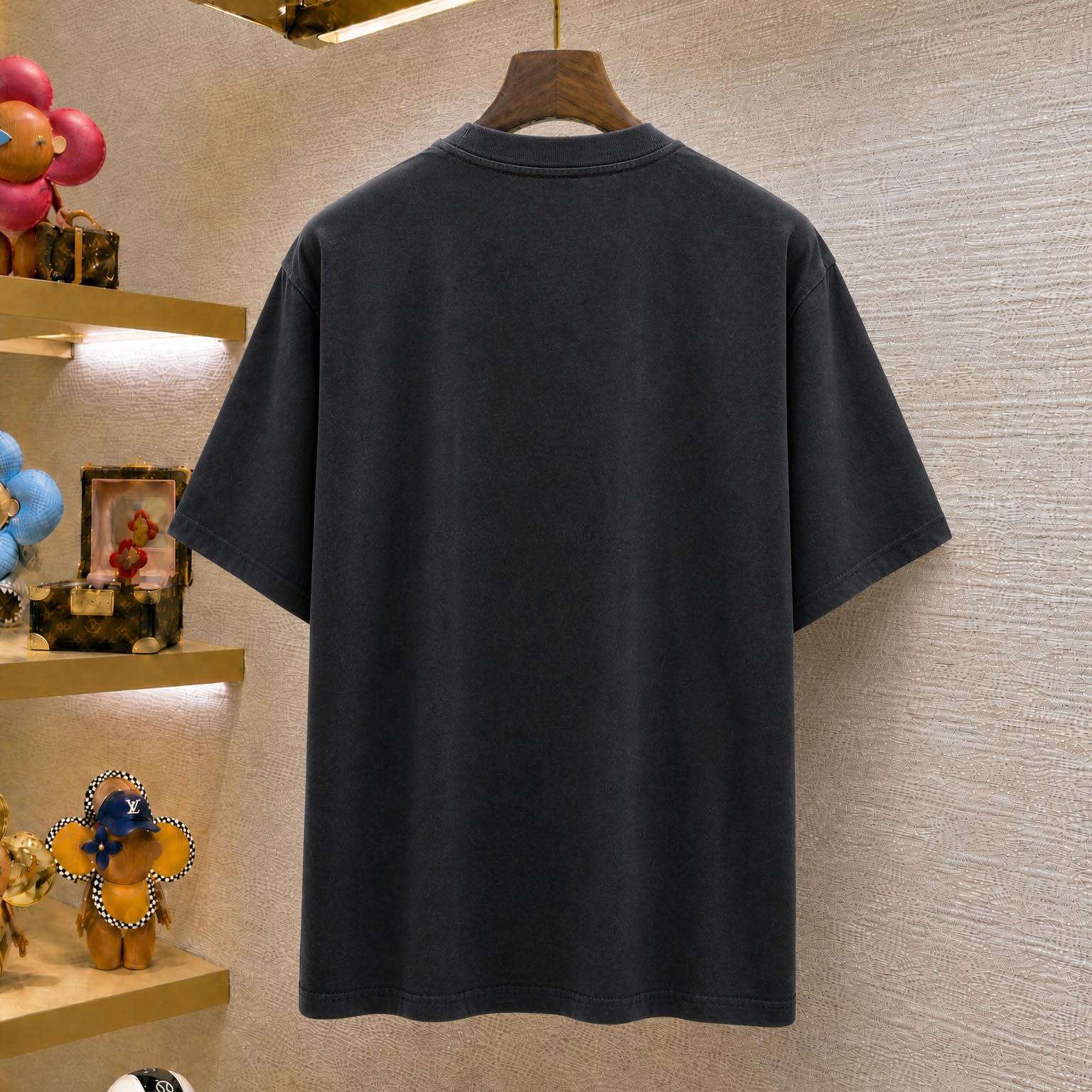 Balenciaga 3B Liquefied T-Shirt 'Faded Black/Anthracite' - DesignerGu