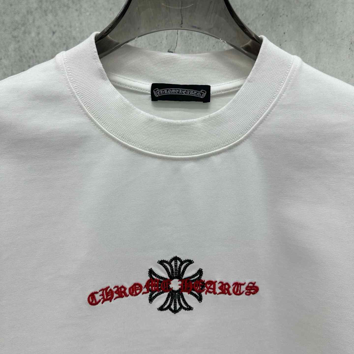 Chrome Hearts  Embroidered Sanskrit Cross T-Shirt 'White' - DesignerGu