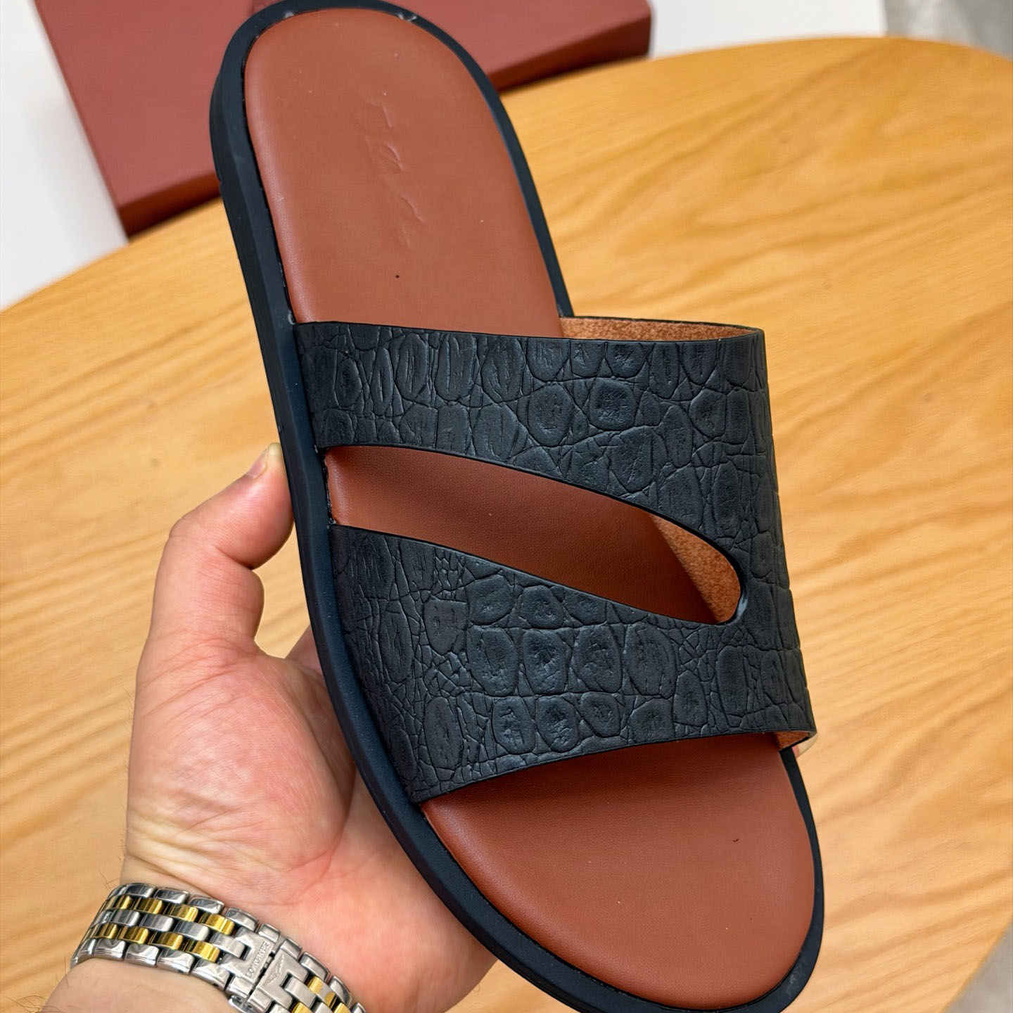 Loro Piana Pilat Plain Walk Sandal - DesignerGu