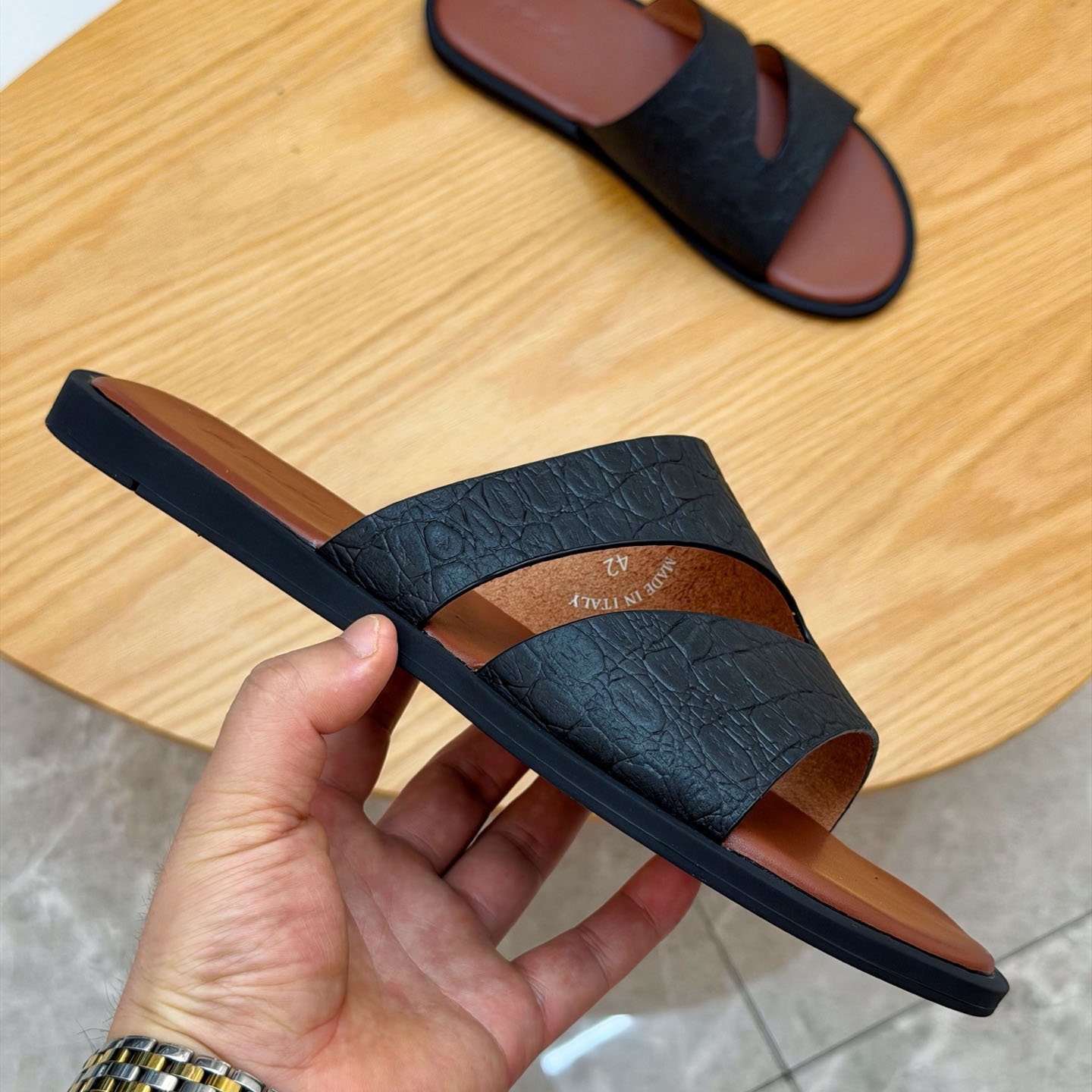 Loro Piana Pilat Plain Walk Sandal - DesignerGu