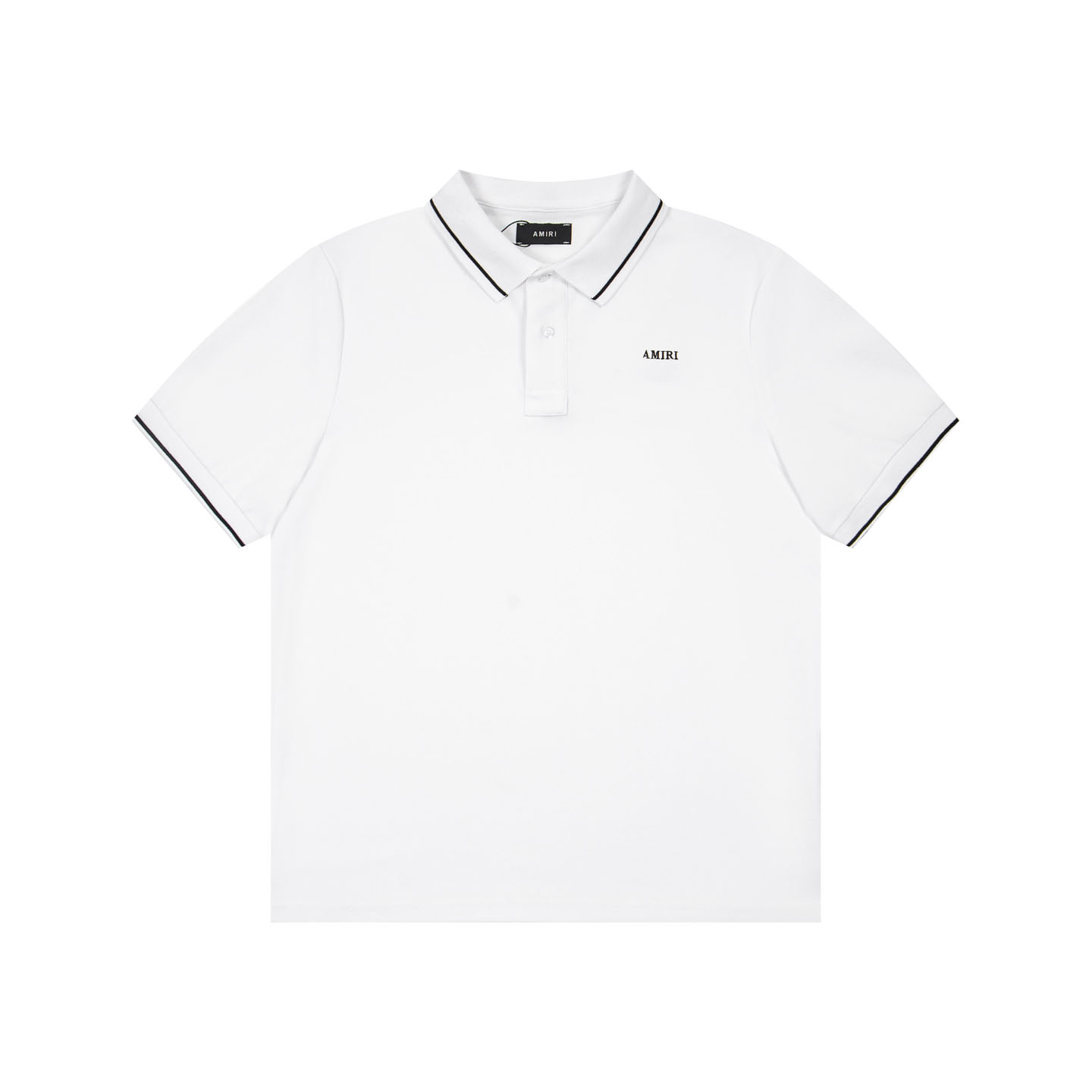 Amiri  Logo Embroidered Polo T-shirt - DesignerGu