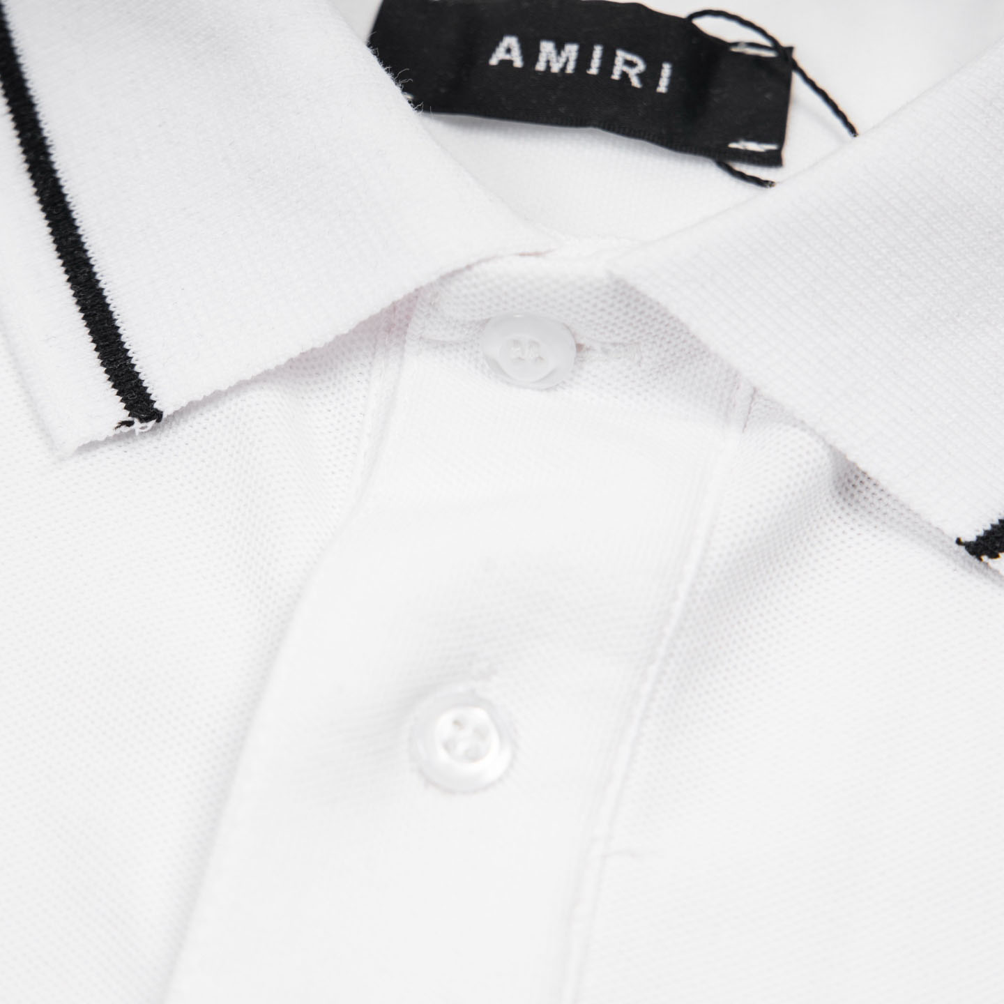 Amiri  Logo Embroidered Polo T-shirt - DesignerGu