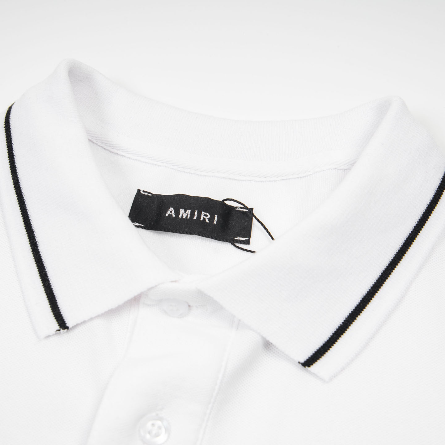 Amiri  Logo Embroidered Polo T-shirt - DesignerGu