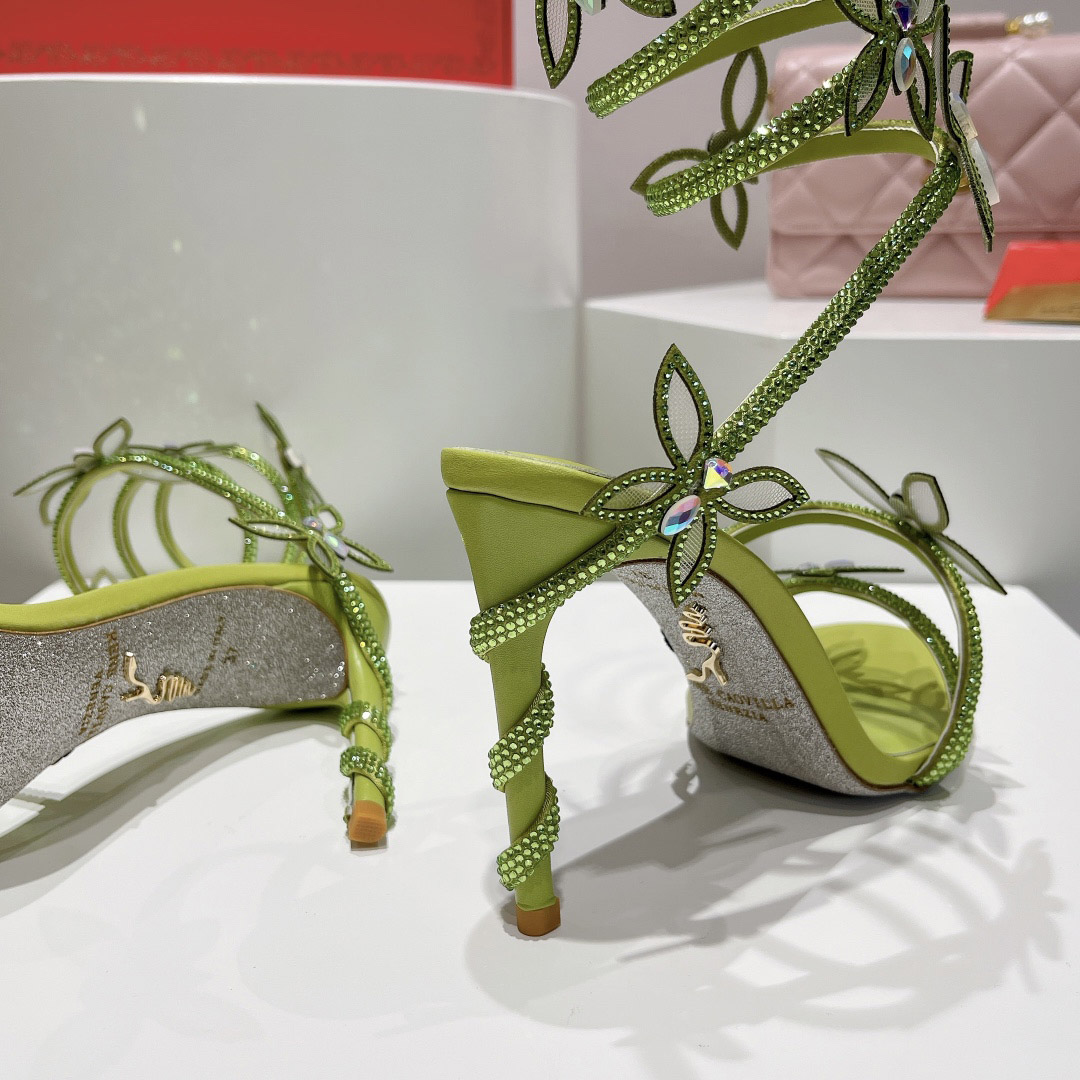 Rene Caovilla Embellished Margot Sandals - DesignerGu