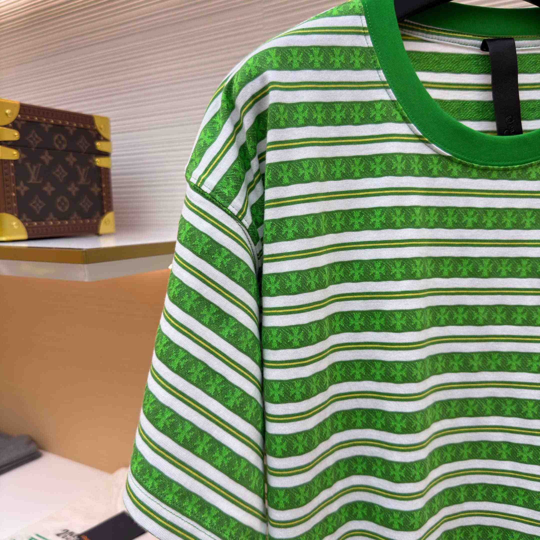 Chrome Hearts Stripe Logo Tee  - DesignerGu