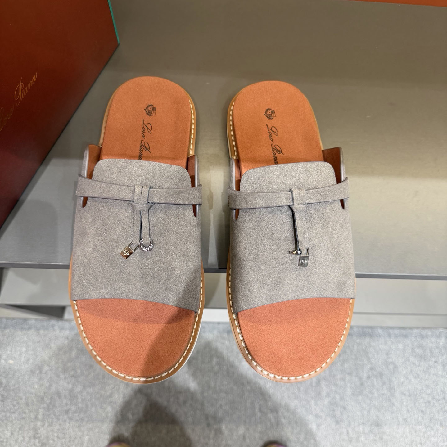 Loro Piana "Summer Walk" Slide Sandal - DesignerGu
