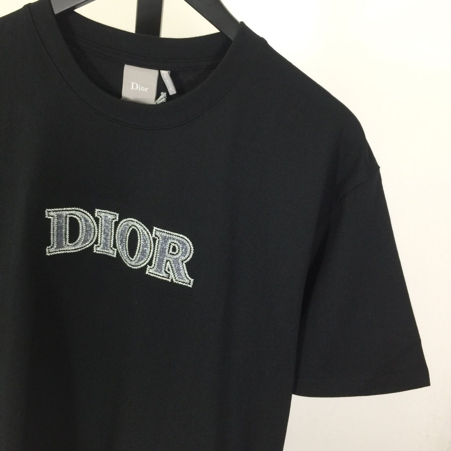 Dior Logo Embroidered Letters  T-shirt - DesignerGu