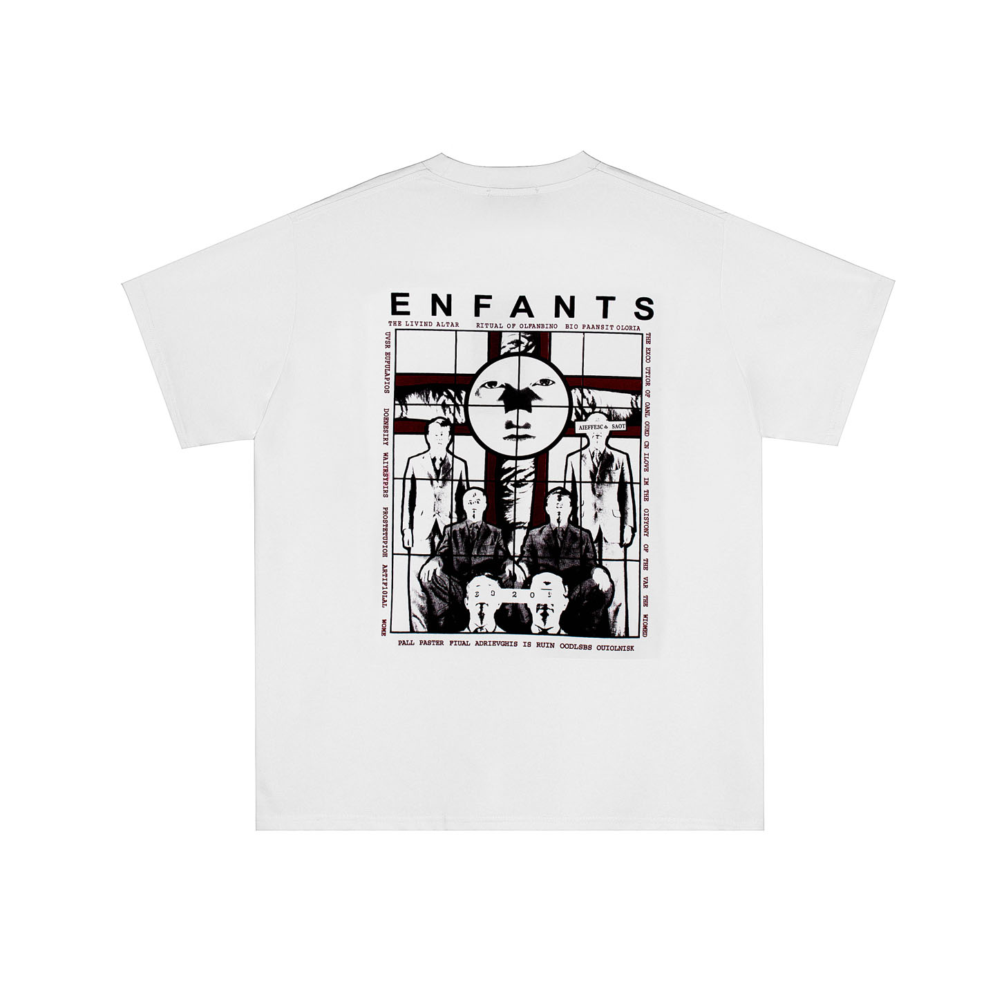 Enfants Riches Déprimés Ritual Prayer White Short Sleeve Tee - DesignerGu