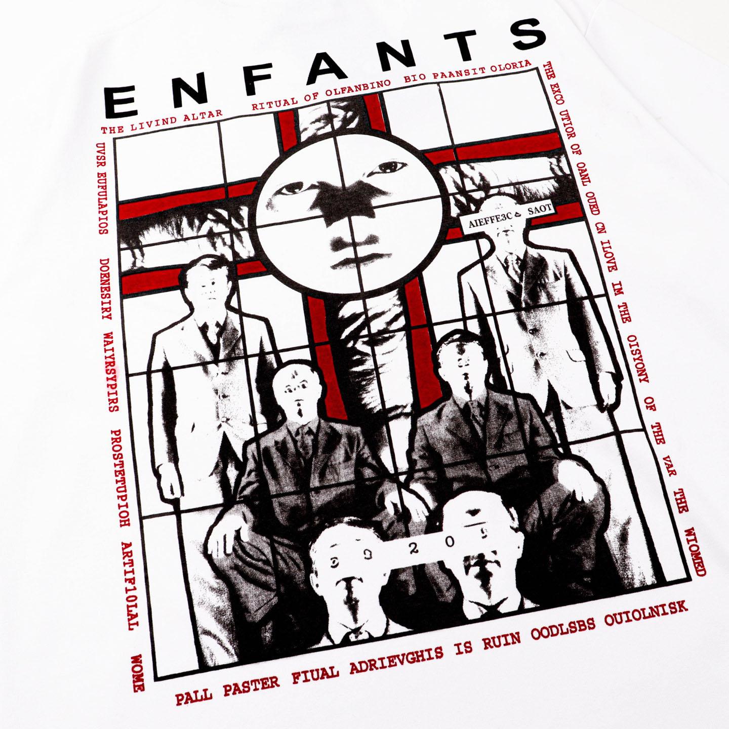 Enfants Riches Déprimés Ritual Prayer White Short Sleeve Tee - DesignerGu