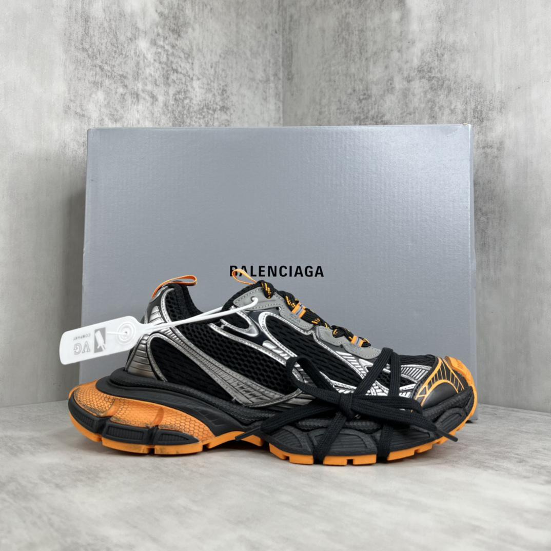 Balenciaga 3XL Distressed Mesh and Rubber Sneakers - DesignerGu
