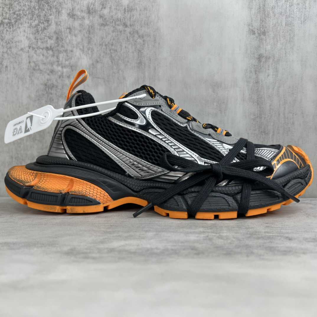 Balenciaga 3XL Distressed Mesh and Rubber Sneakers - DesignerGu